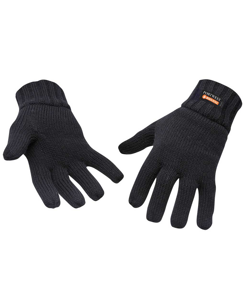 Portwest GL13 stickade handskar, Svart