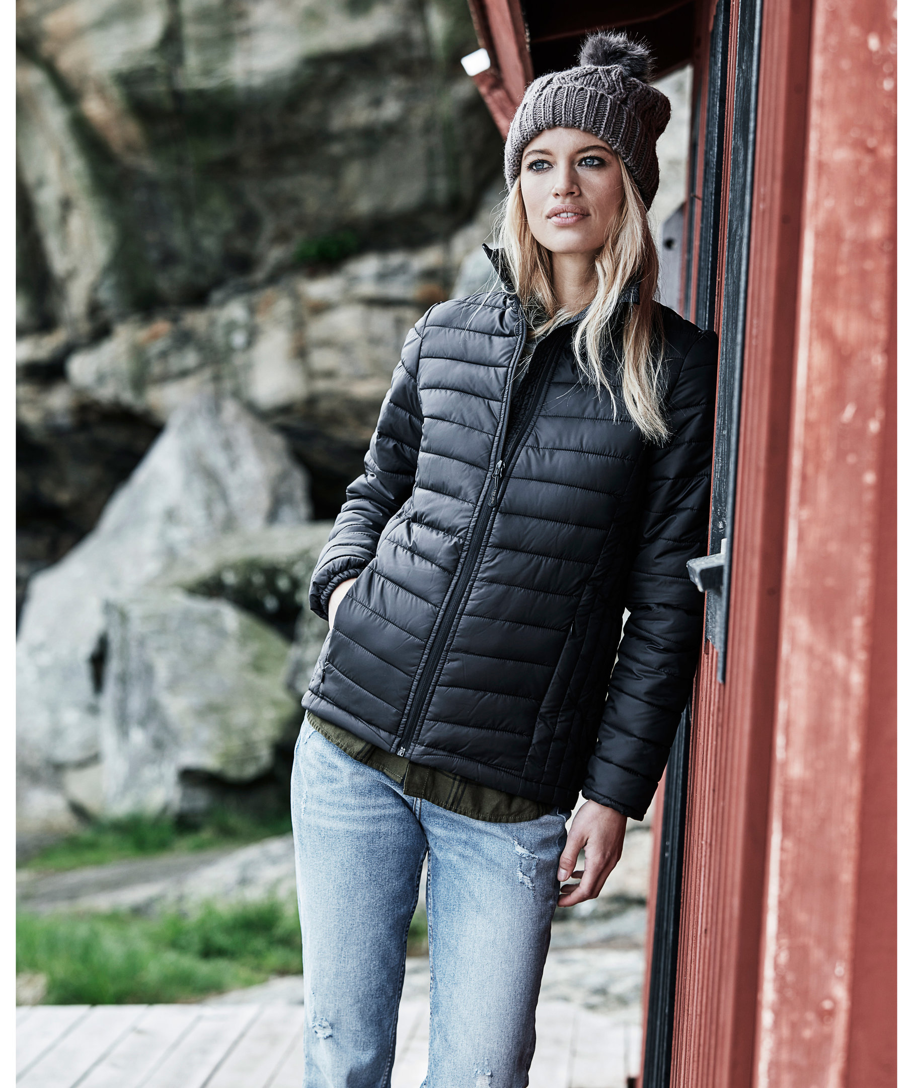 Tee Jays Zepelin damejakke, Sort, large image number 1