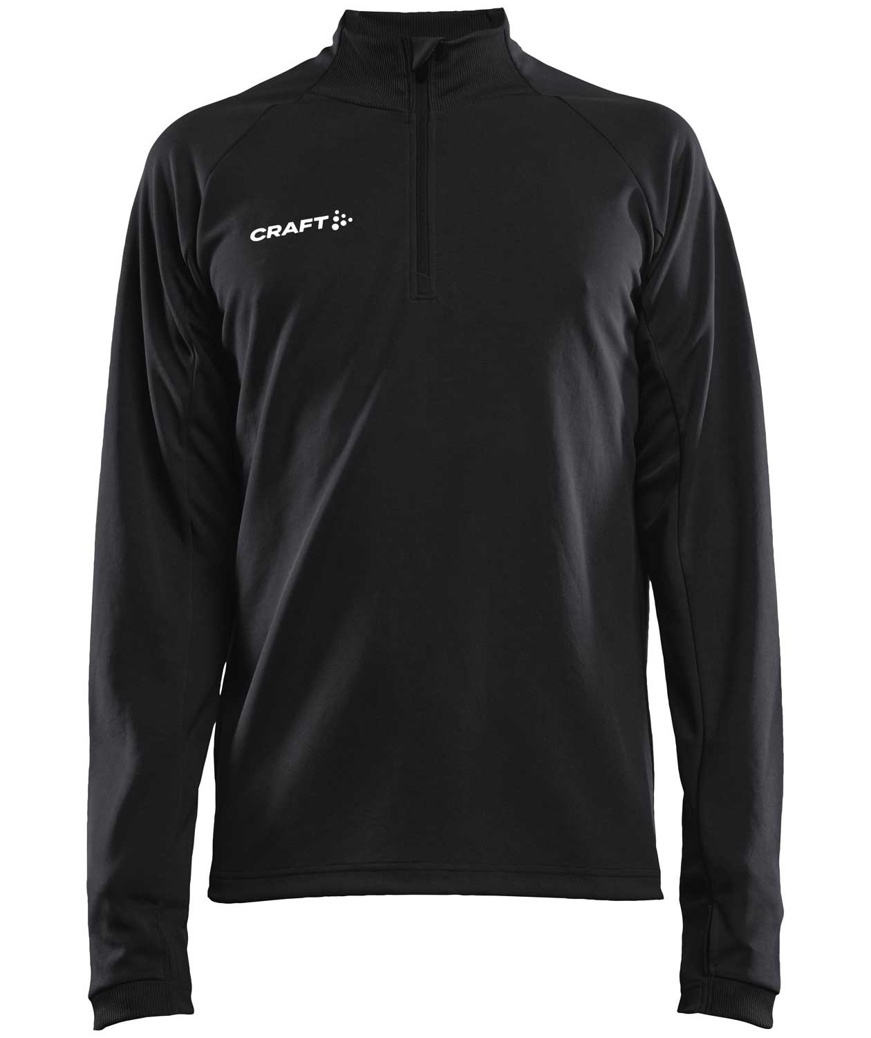 Craft Evolve Halfzip sweatshirt, Svart, Svart, swatch