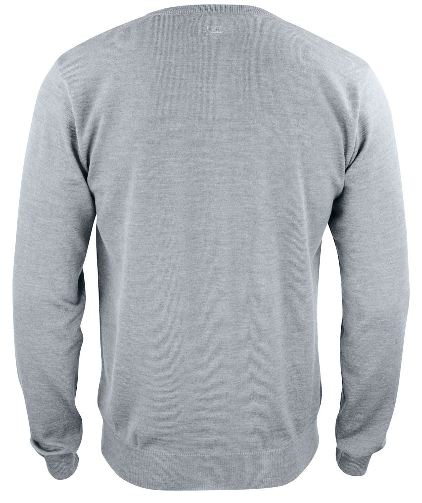 Cutter & Buck Everett genser med merinoull, Grey melange, large image number 2