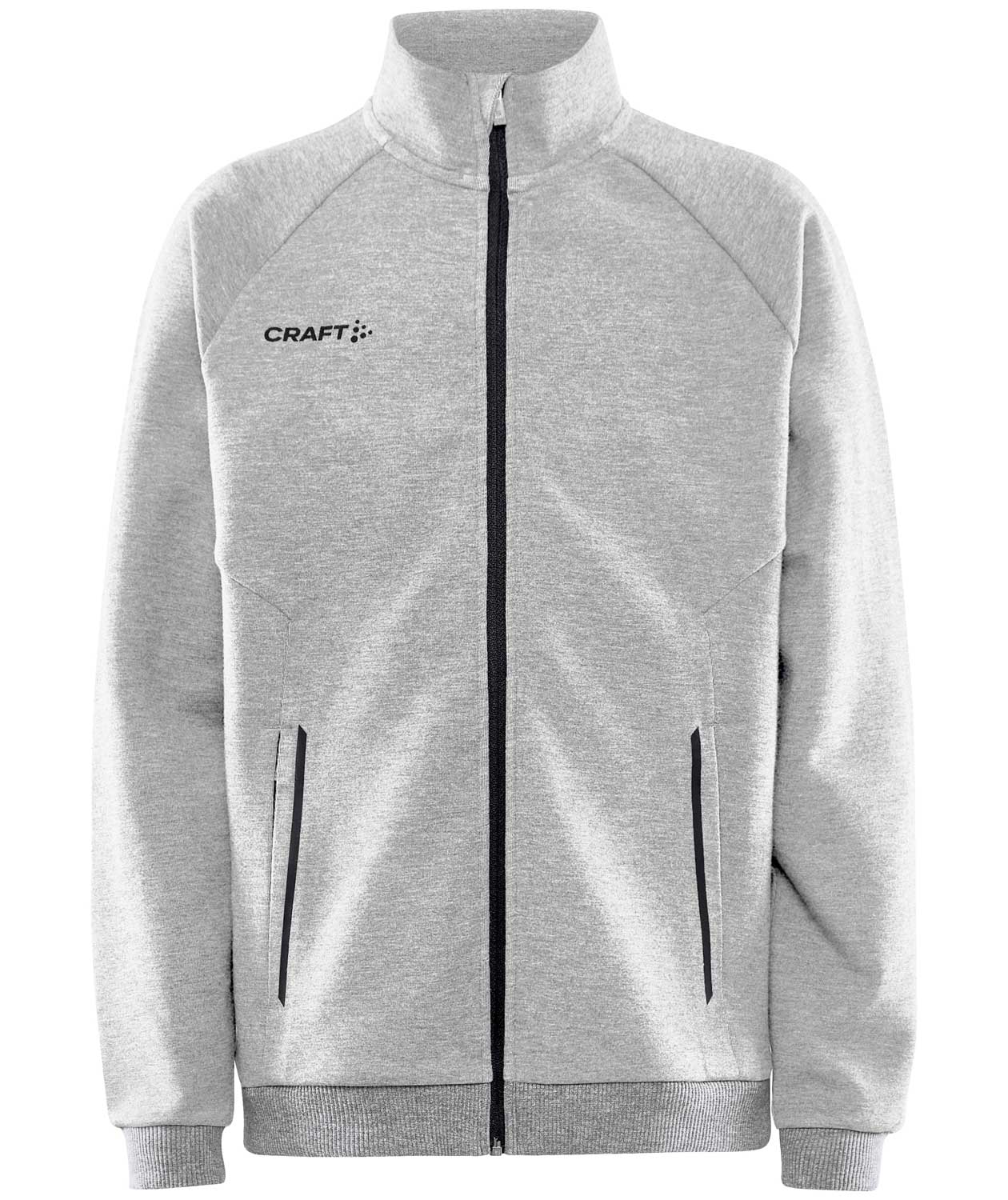 Craft Core Soul Full Zip Sweatjacke f&uuml;r Kinder, Grau Melange, Grau Melange, swatch