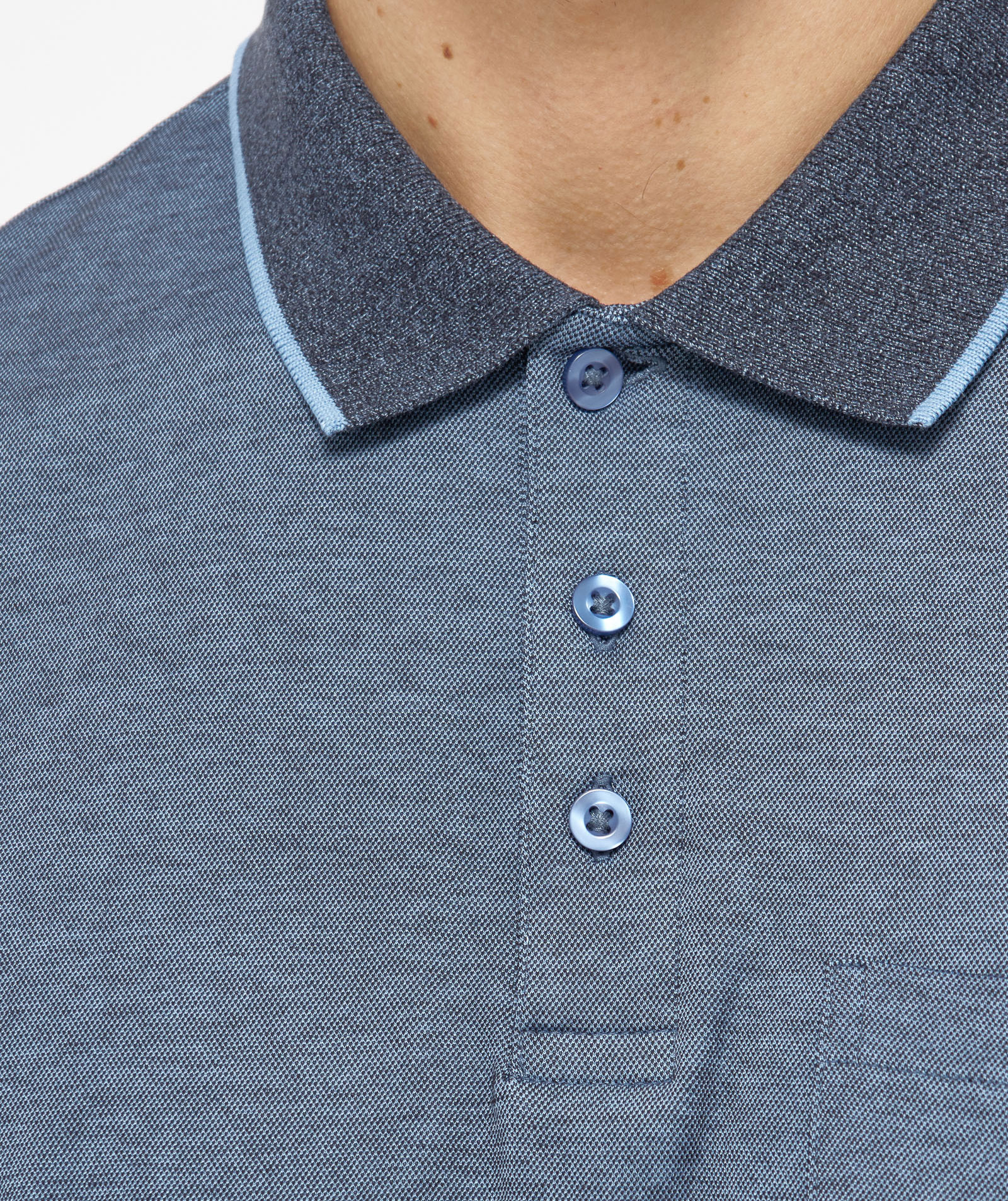 Belika Valencia polo T-skjorte, Navy melange, large image number 3