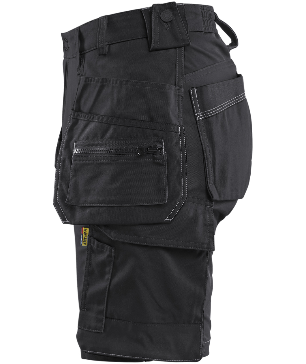 Bl&aring;kl&auml;der dame h&aring;ndv&aelig;rkershorts, Sort, large image number 4