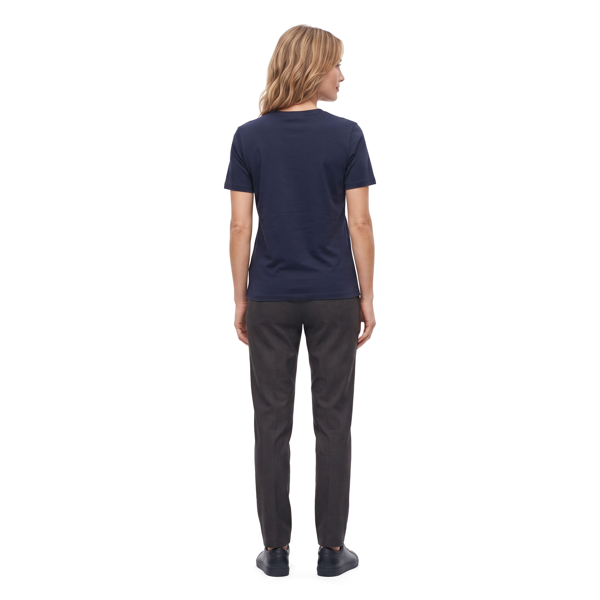 Westborn Basic Damen T-Shirt, Navy, large image number 3