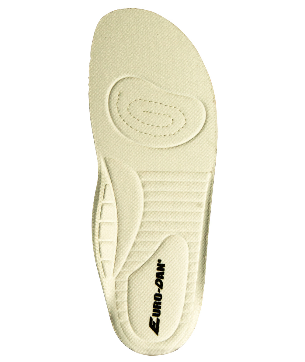Euro-Dan Flex insoles for clogs without heel cover, White, White, swatch