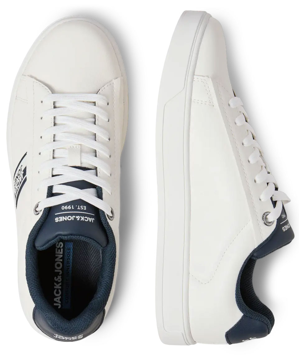 Jack & Jones JFWREX PU sneakers, White, large image number 4