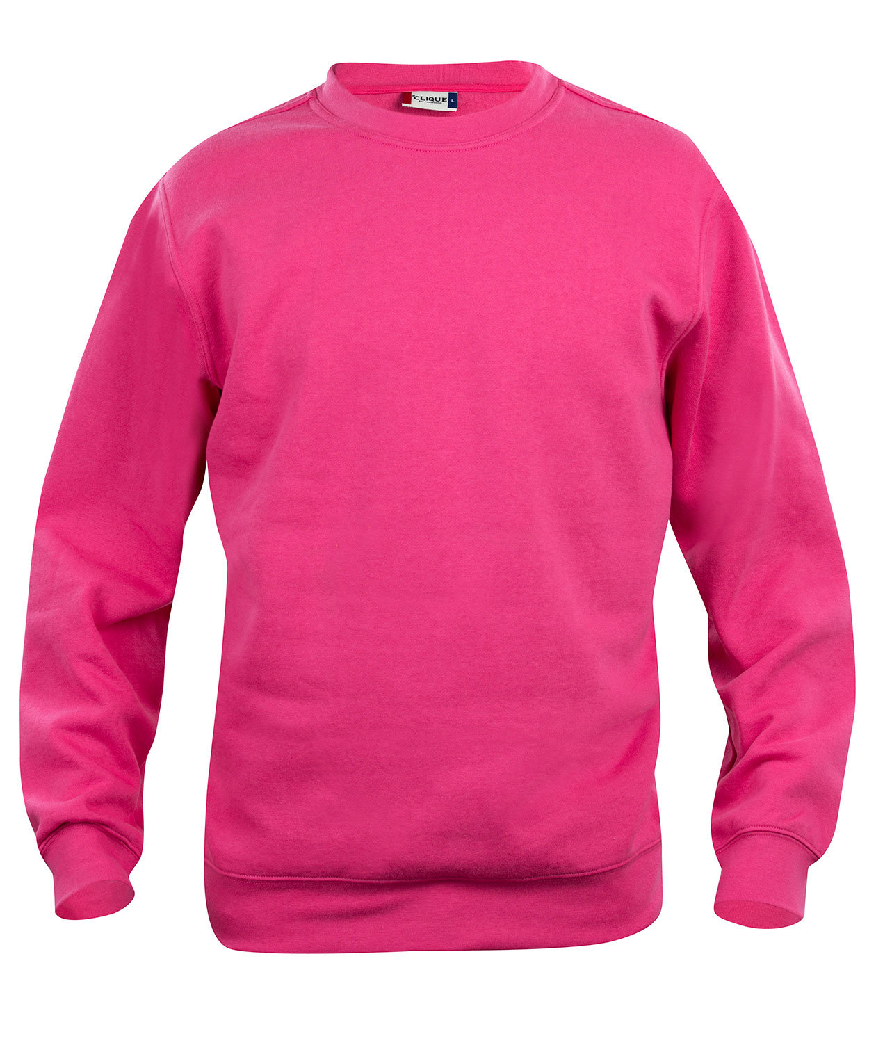 Clique Basic Roundneck sweatshirt, Ljus Cerise, Ljus Cerise, swatch