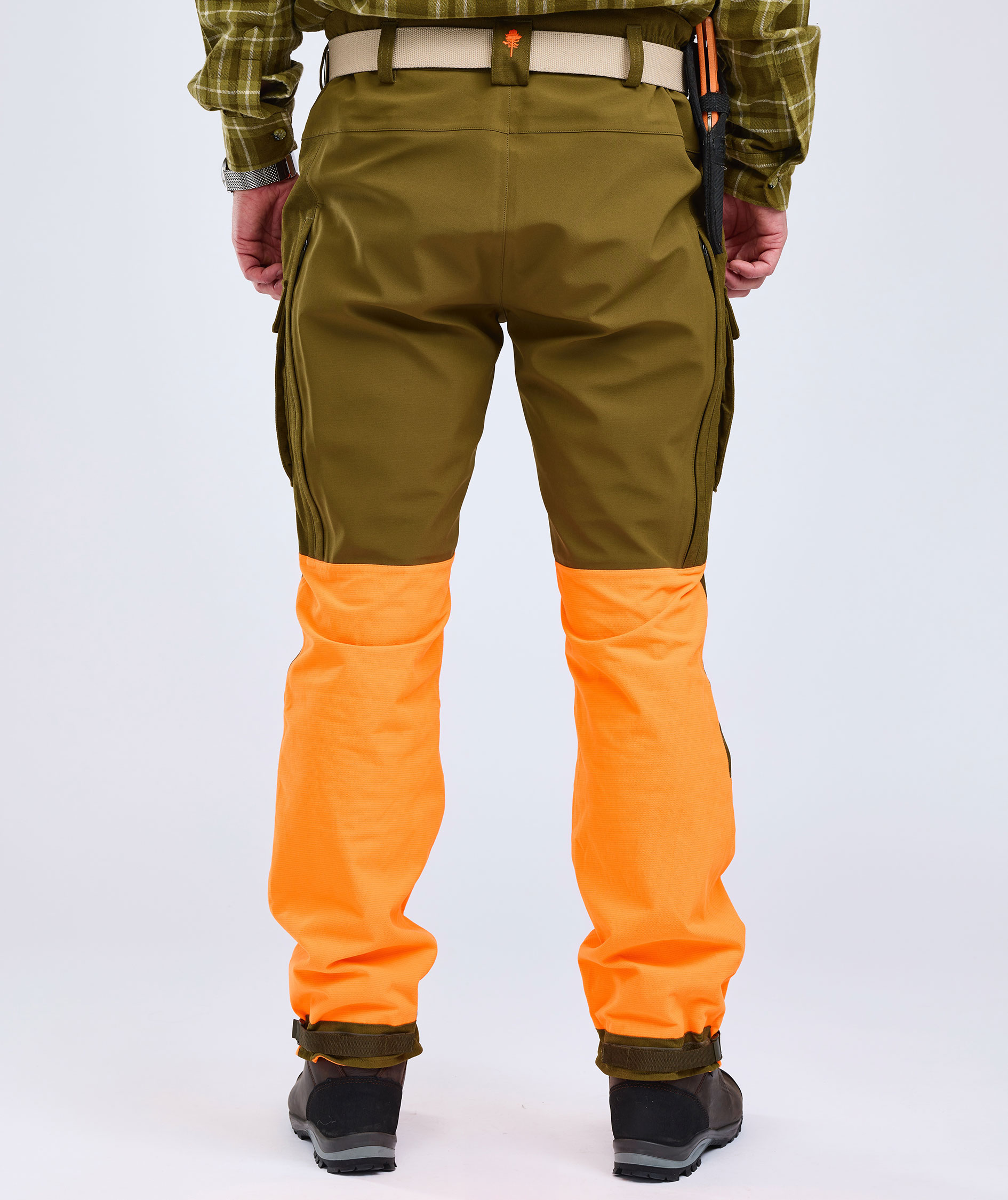 Pinewood Furudal Expert 2L Hunting bukser, Olive Green/Orange, large image number 3