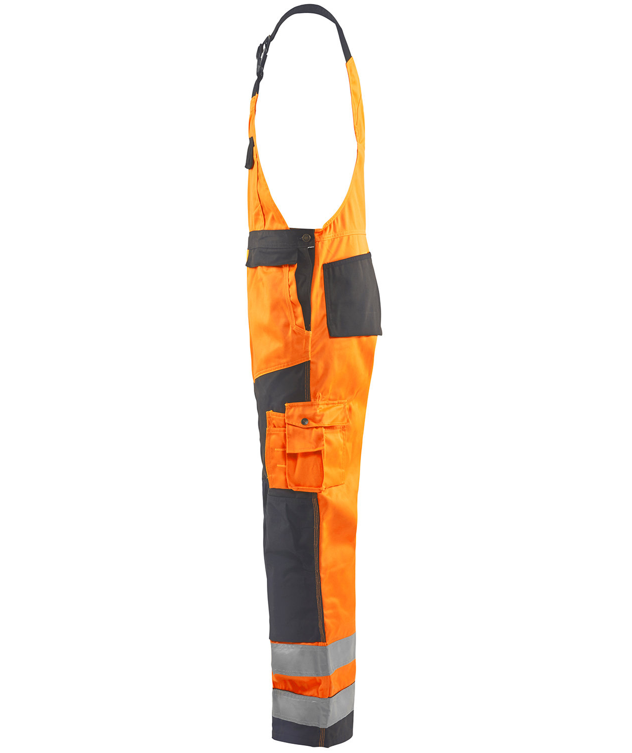 Bl&aring;kl&auml;der work bib and brace, Hi-vis orange/Grey, large image number 2
