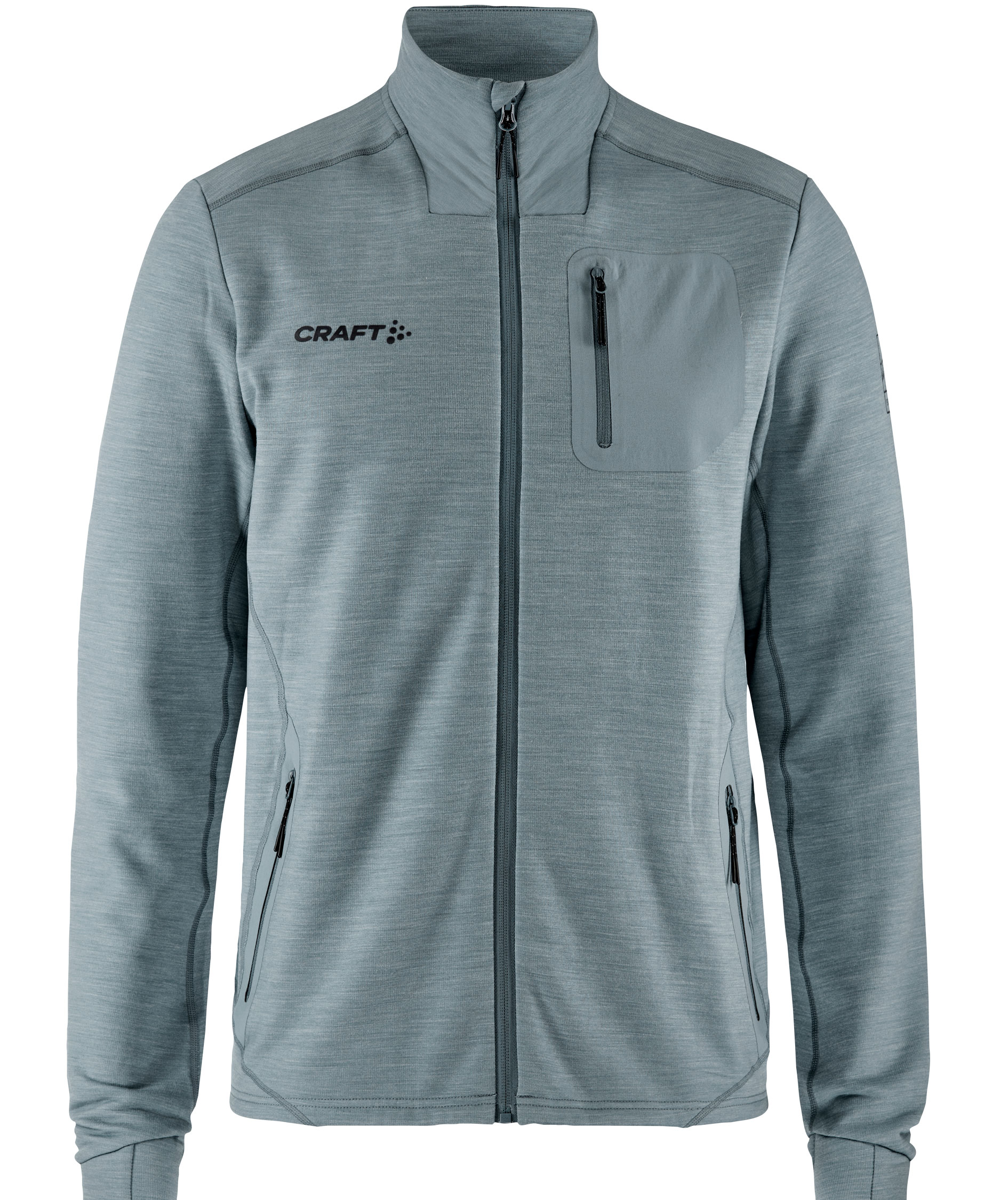 Craft PRO Explore Midlayer cardigan, Flow Melange