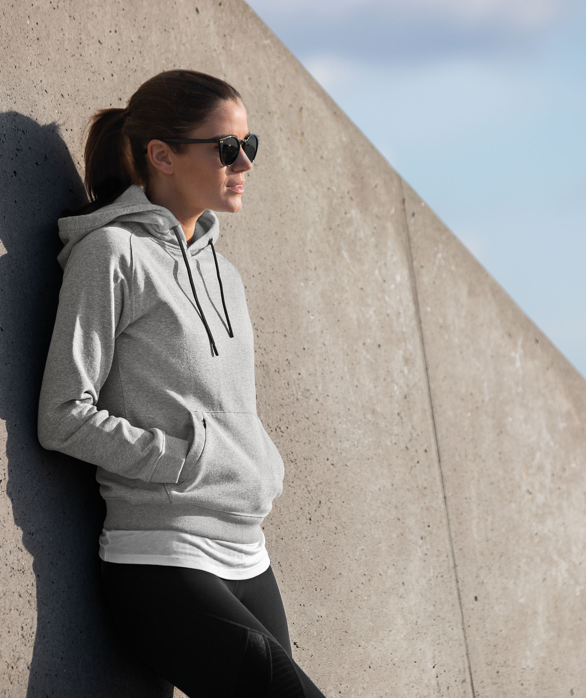 Nimbus Play Fresno women's hoodie, Grey melange