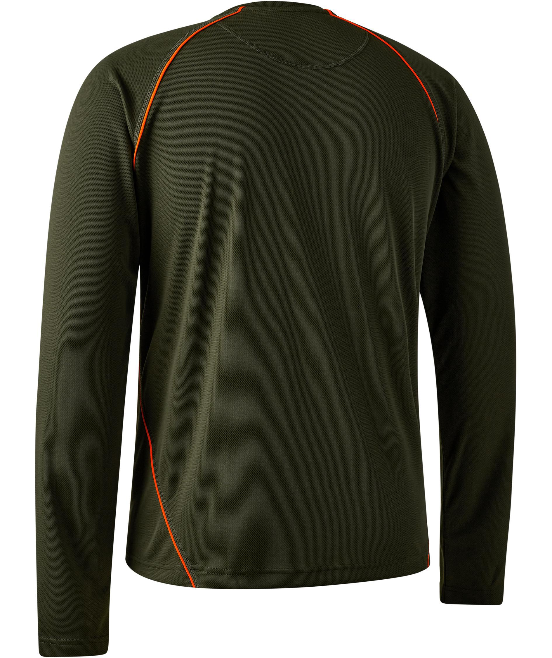 Deerhunter Chamois lang&aelig;rmet T-shirt, Forest green, large image number 2
