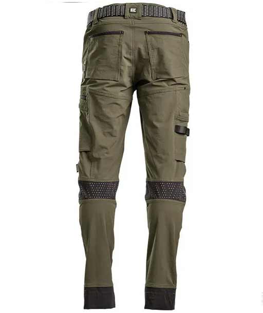 Kramp Technical arbetsbyxa full stretch, Olivgr&ouml;n