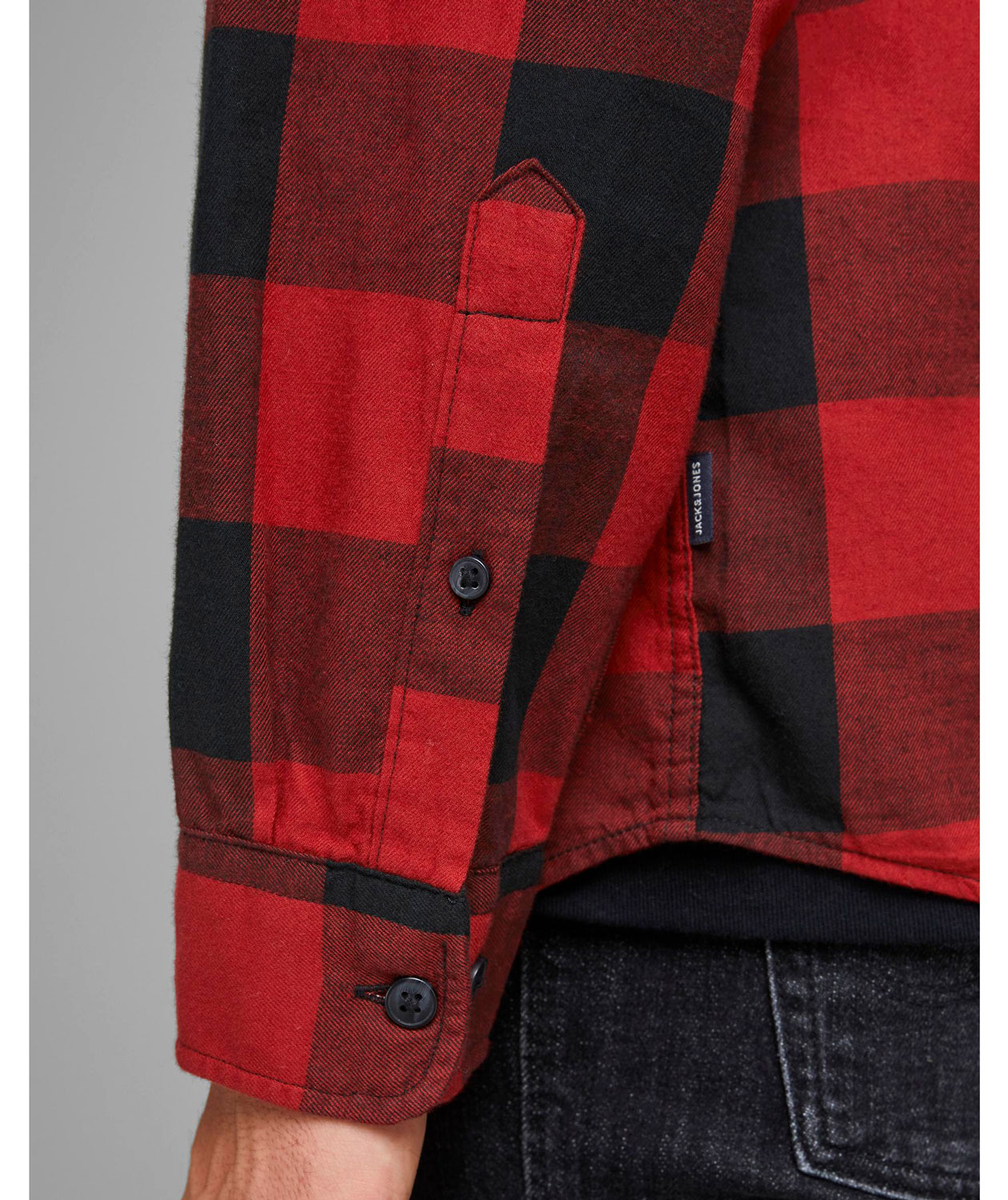 Jack & Jones JJEGINGHAM Slim Fit Flanellhemd, Brick Red, large image number 3