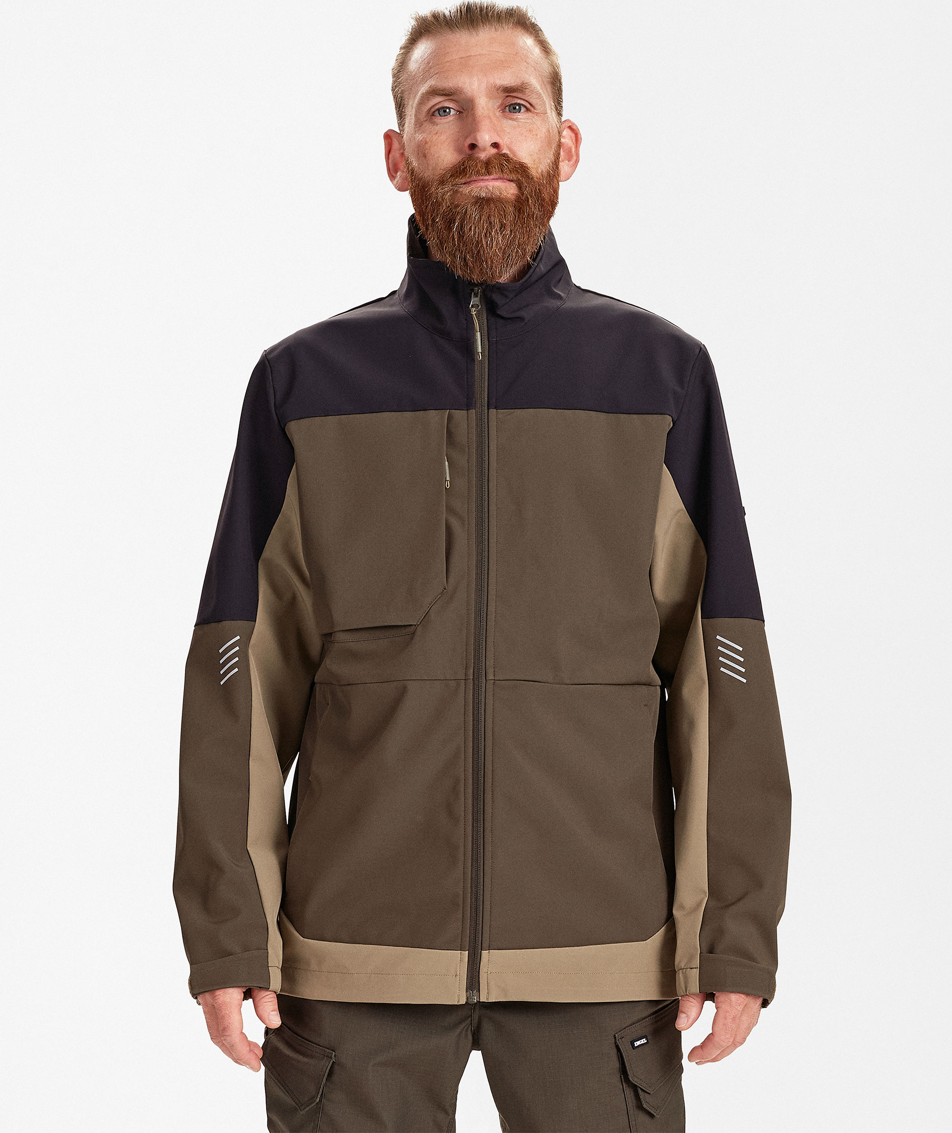 Engel Entire softshelljacka, Forest Green/Black, large image number 1