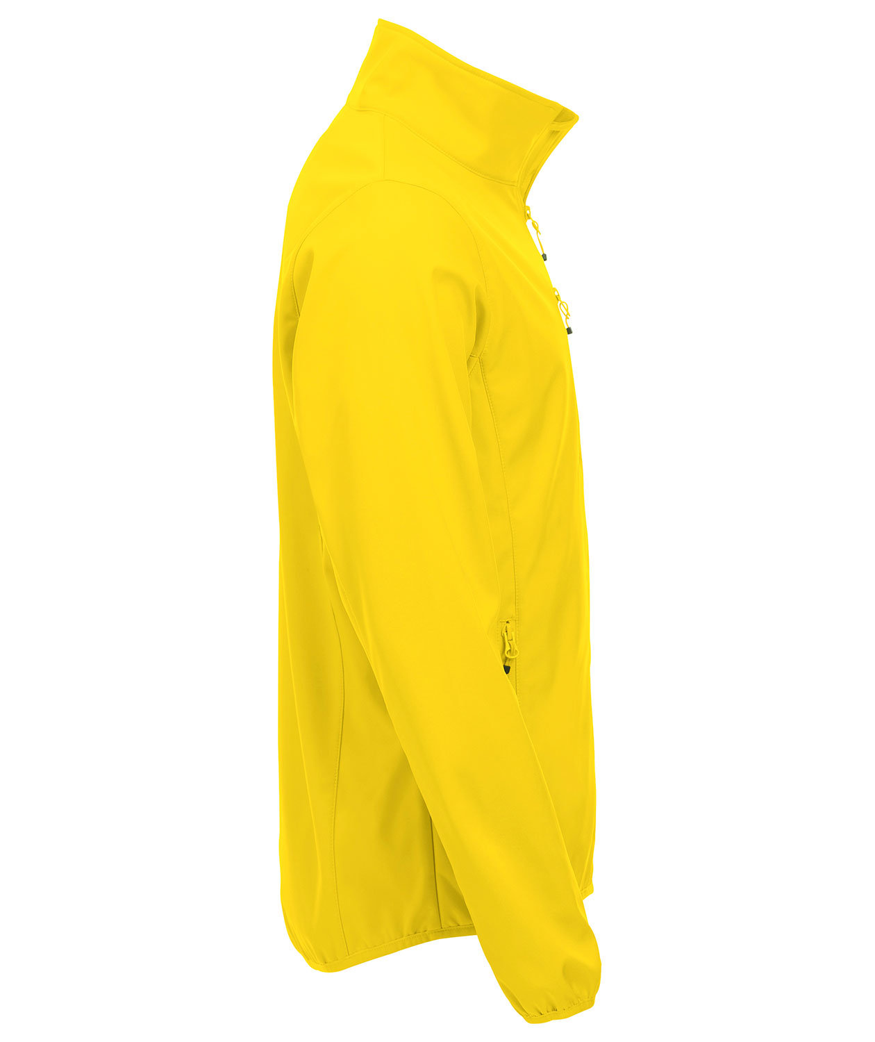 Clique Basic softshell jacket, Lemon Yellow, large image number 3