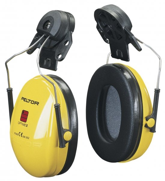 Peltor Optime II h&ouml;rselk&aring;por till hj&auml;lmmontering, Gul
