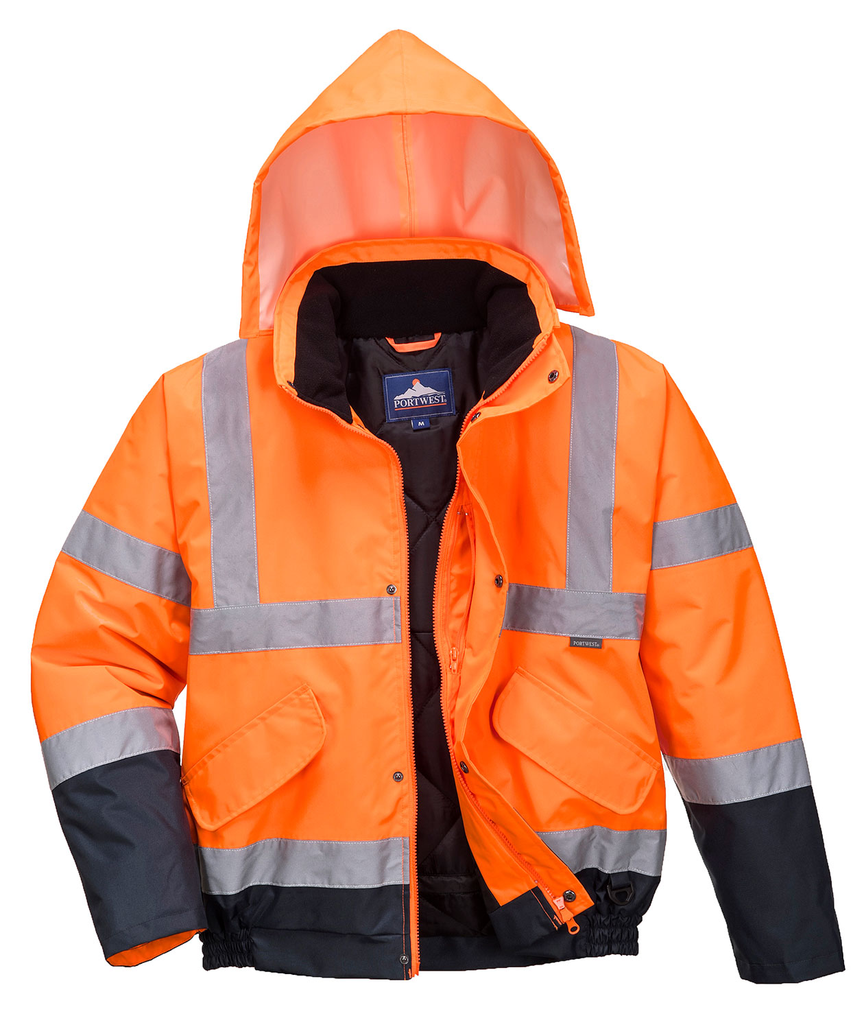 Varsel Orange/Marinbl&aring;