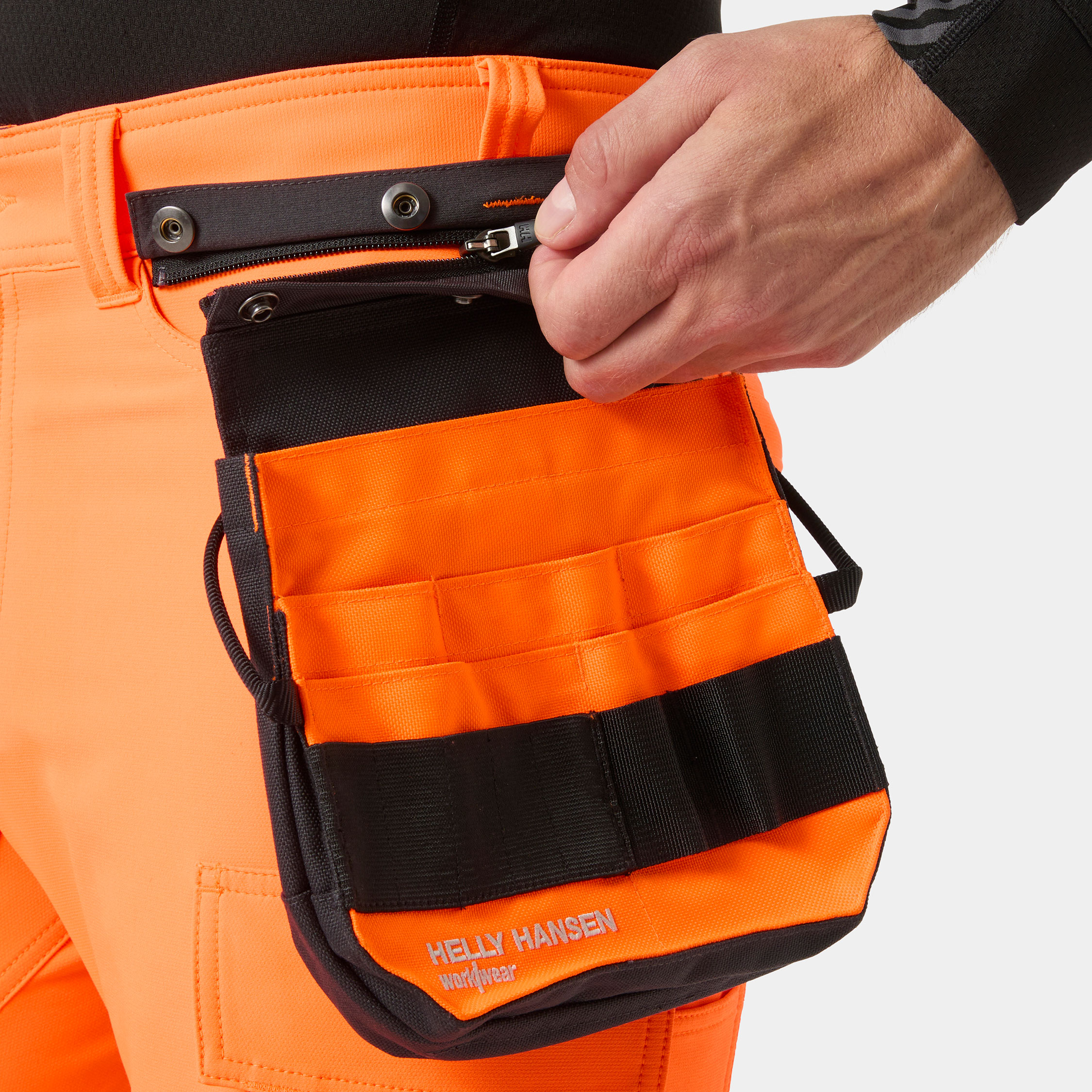 Helly Hansen Connect&trade; snekker hengelomme, Hi-vis Oransje/Ebony, Hi-vis Oransje/Ebony, large image number 1