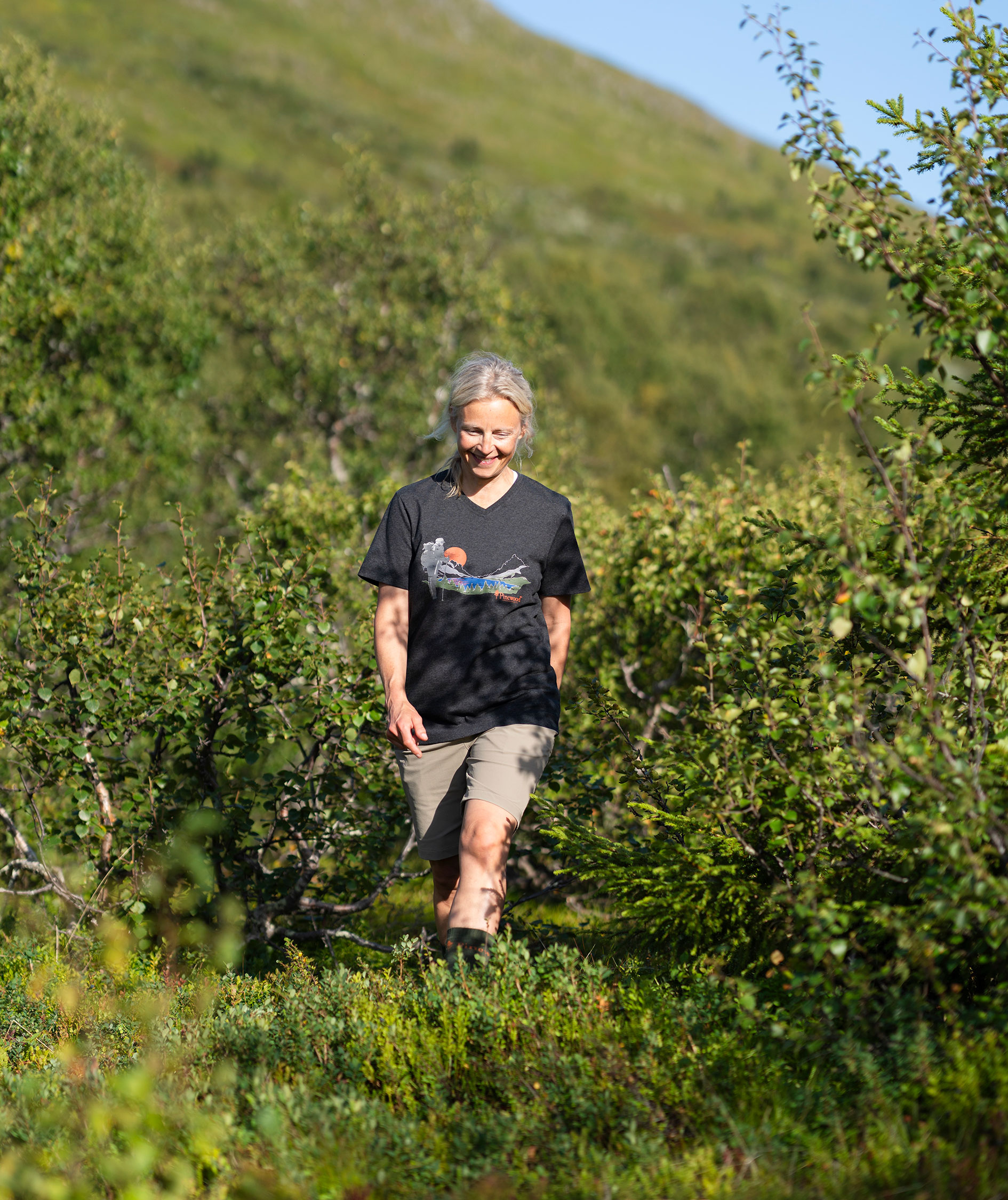 Pinewood&nbsp;Abisko Light dameshorts, Mole Brown, large image number 7