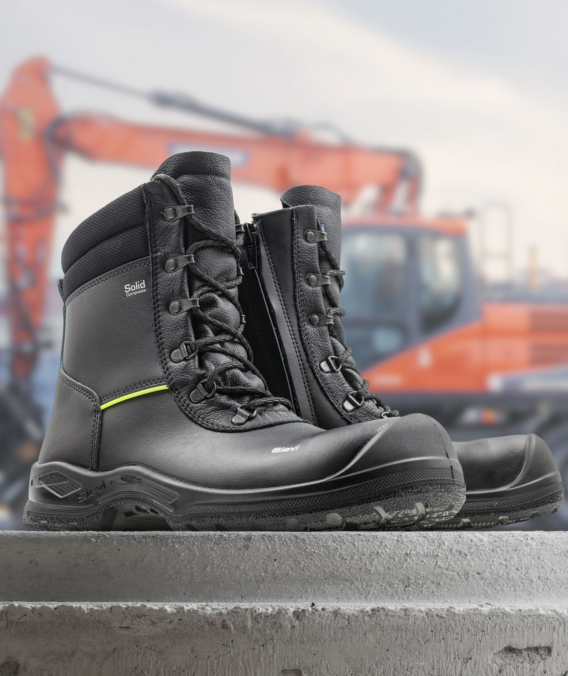 Sievi Solid CT+ women's safety boots S3L, Black, large image number 2