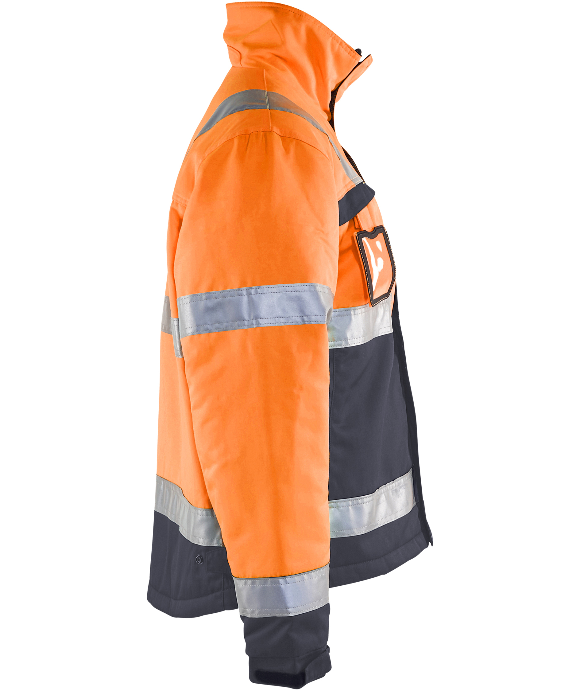 Bl&aring;kl&auml;der winter work jacket, Hi-Vis Orange/Medium Grey, large image number 2