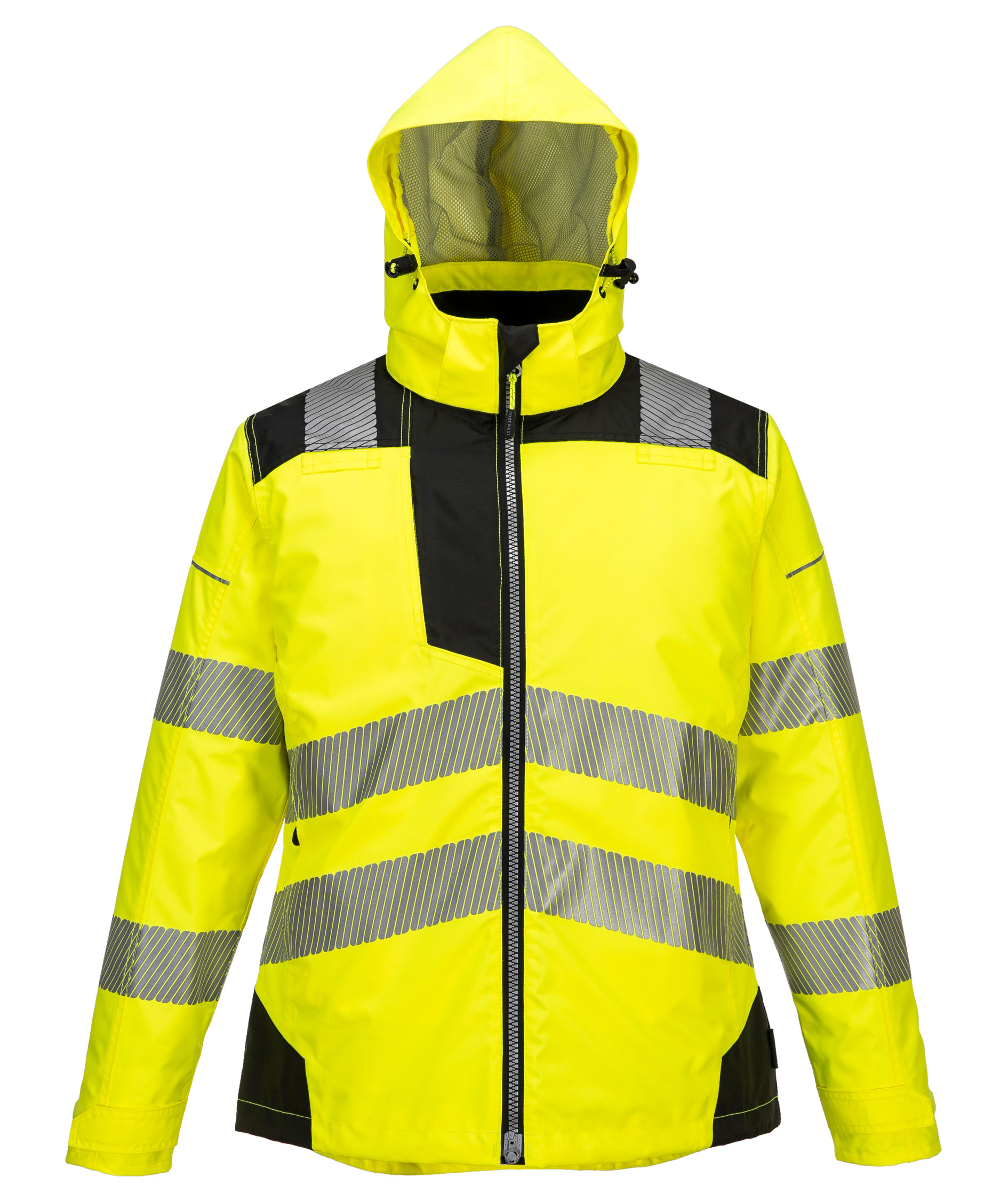 Portwest PW3 vinterjacka dam, Varsel Gul/Svart, large image number 0