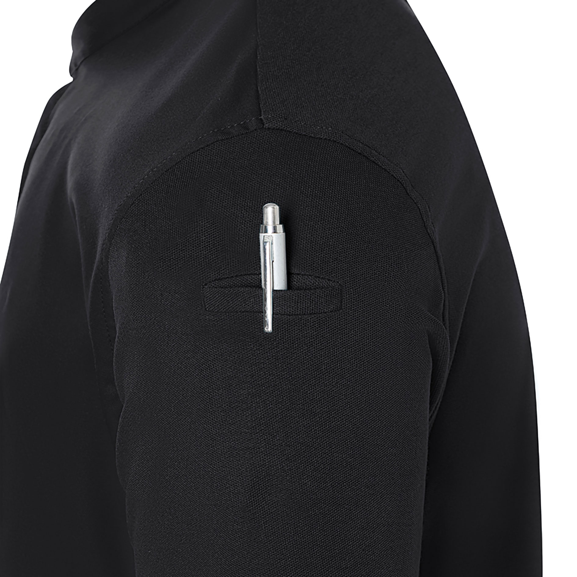 Karlowsky DIAMOND CUT&reg; Avantgarde kort&aelig;rmet kokkejakke, Black, large image number 6