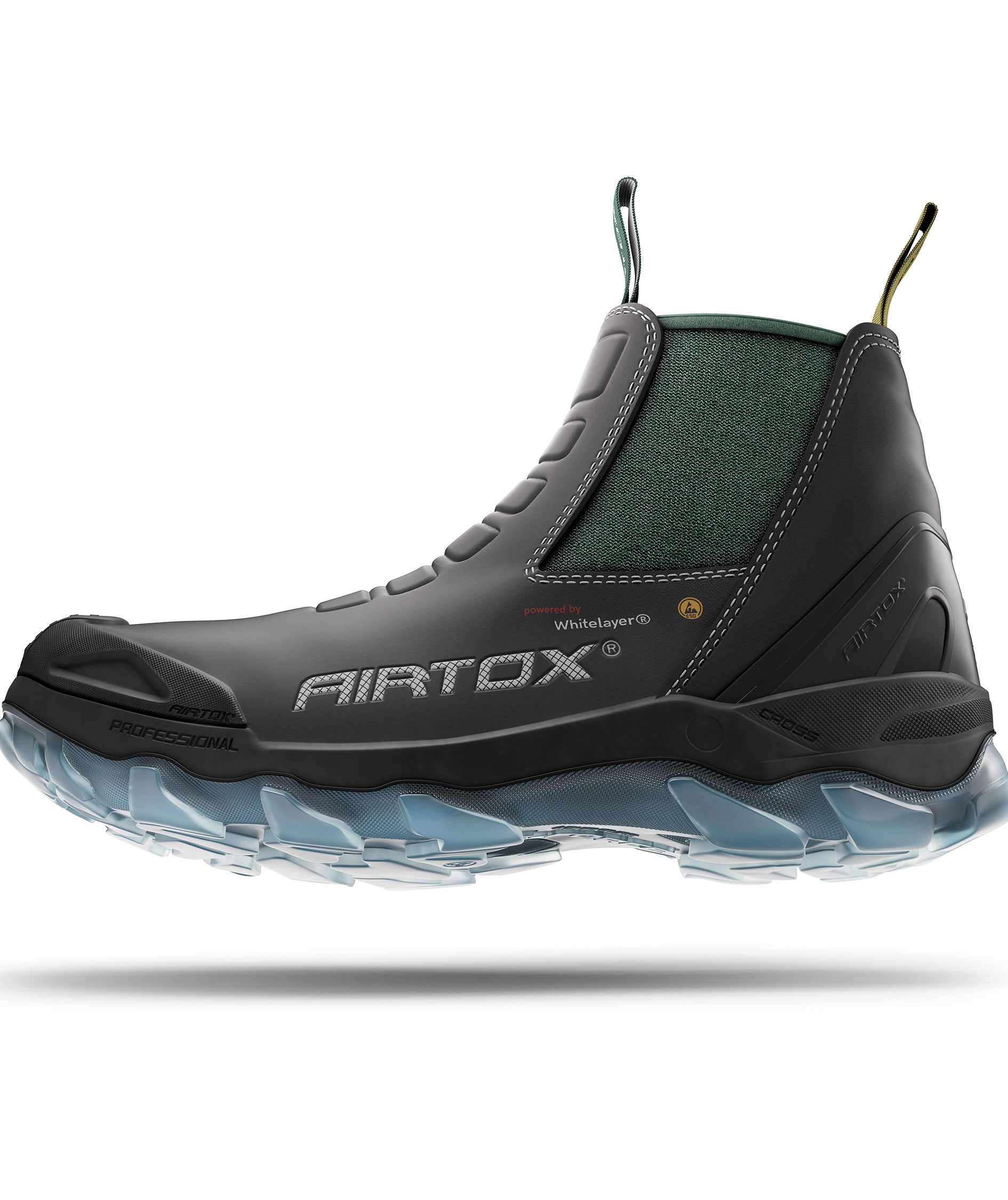 Airtox GLC sikkerhedsst&oslash;vletter S3, Sort/Gr&oslash;n, large image number 11