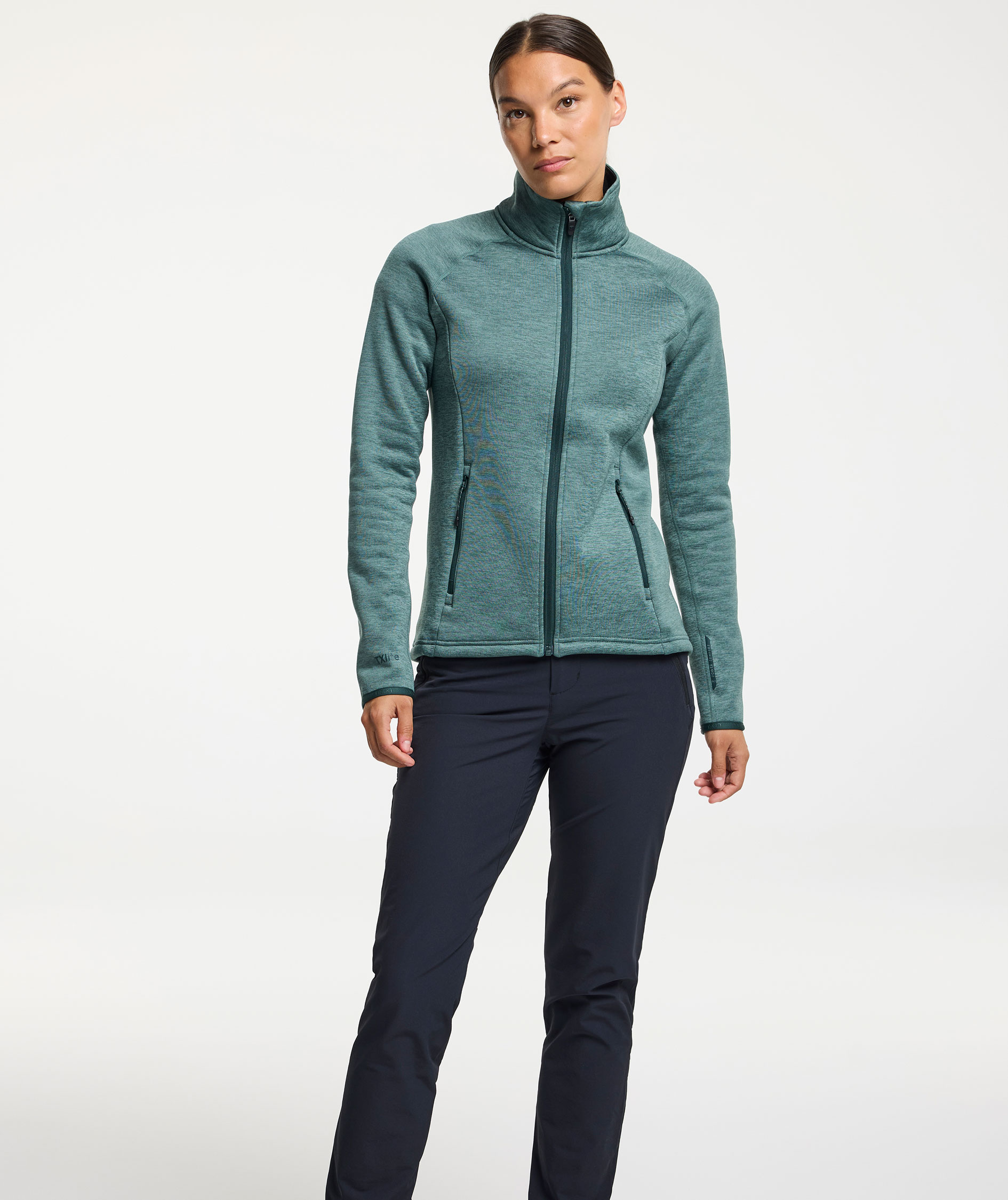 Tenson TXlite dame cardigan, Gr&oslash;n, large image number 1