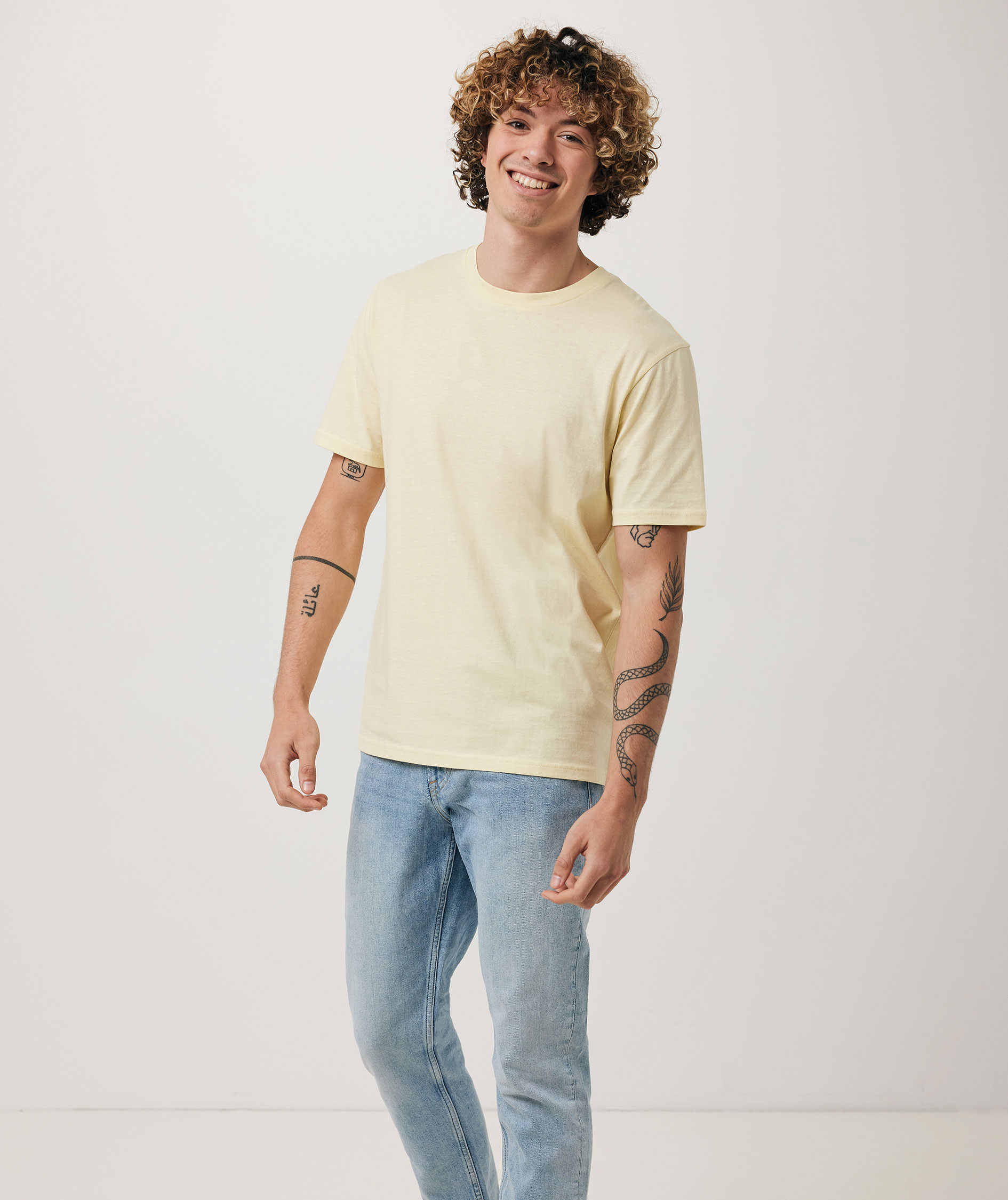 Iqoniq Brett T-Shirt, Cream Yellow, large image number 6