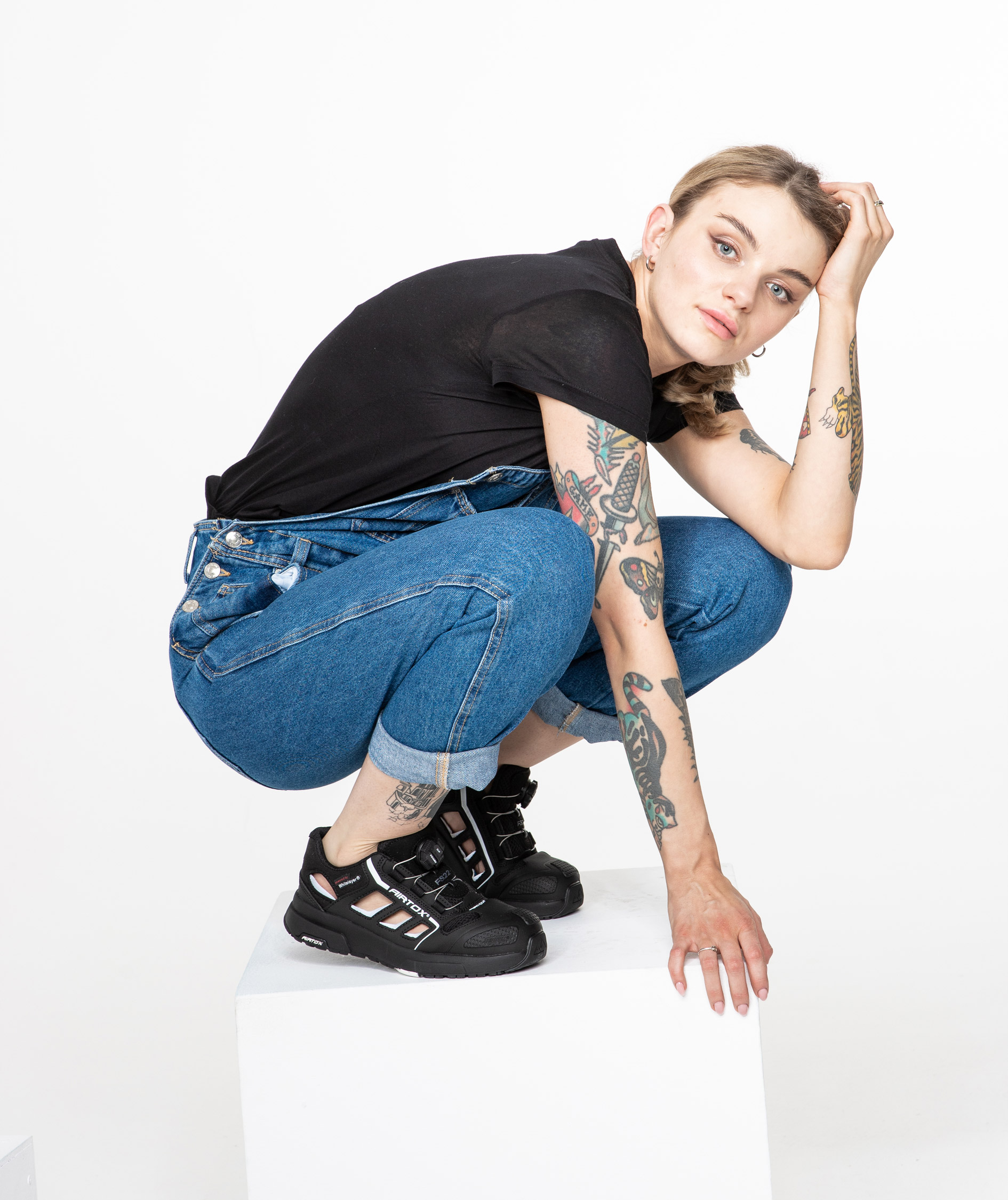 Airtox FS22 sikkerhedssandaler S1P, Sort, large image number 2