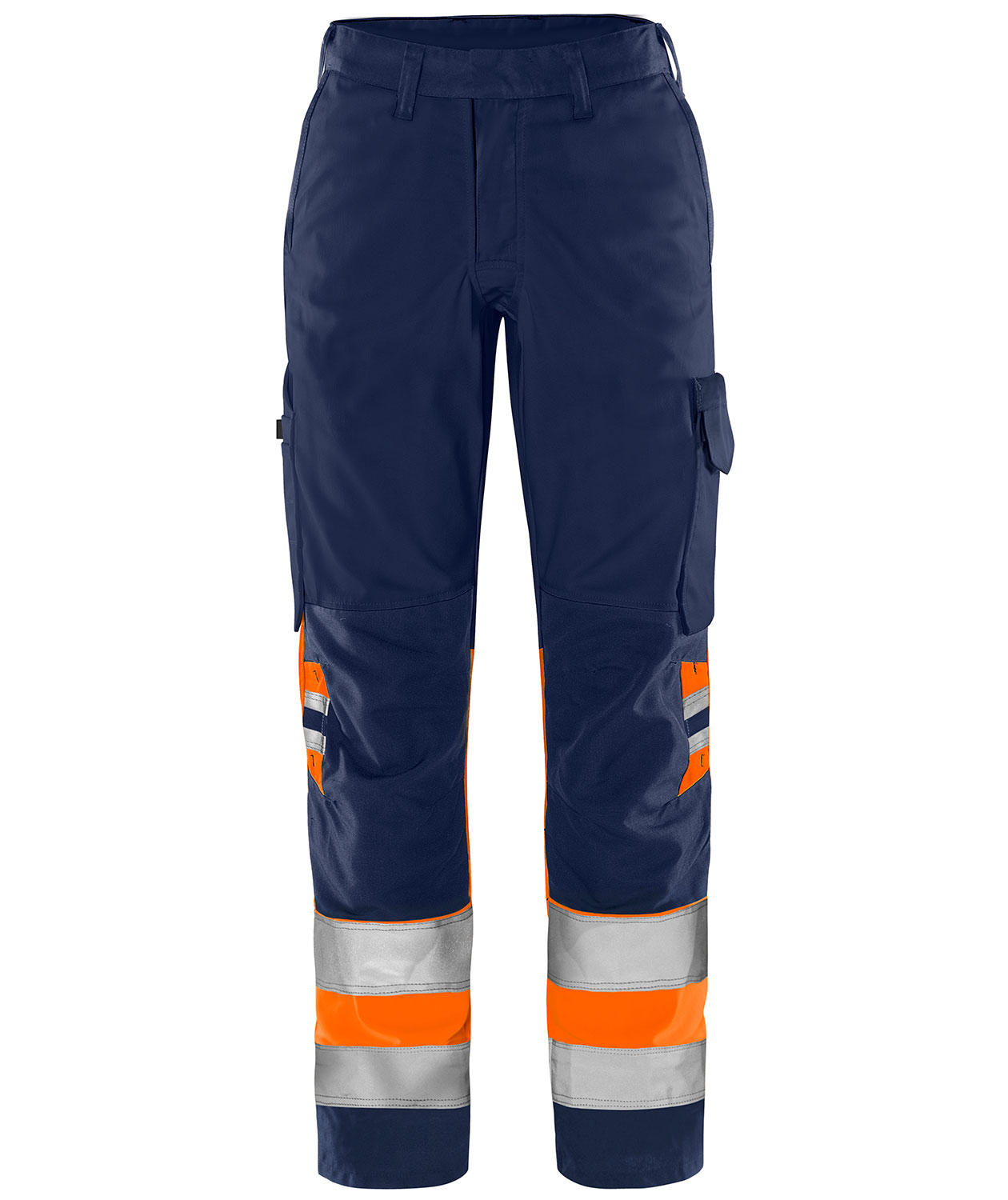 Fristads Green dame arbeidsbukse 2652 GPLU, Marine/Hi-Vis Oransje, large image number 0