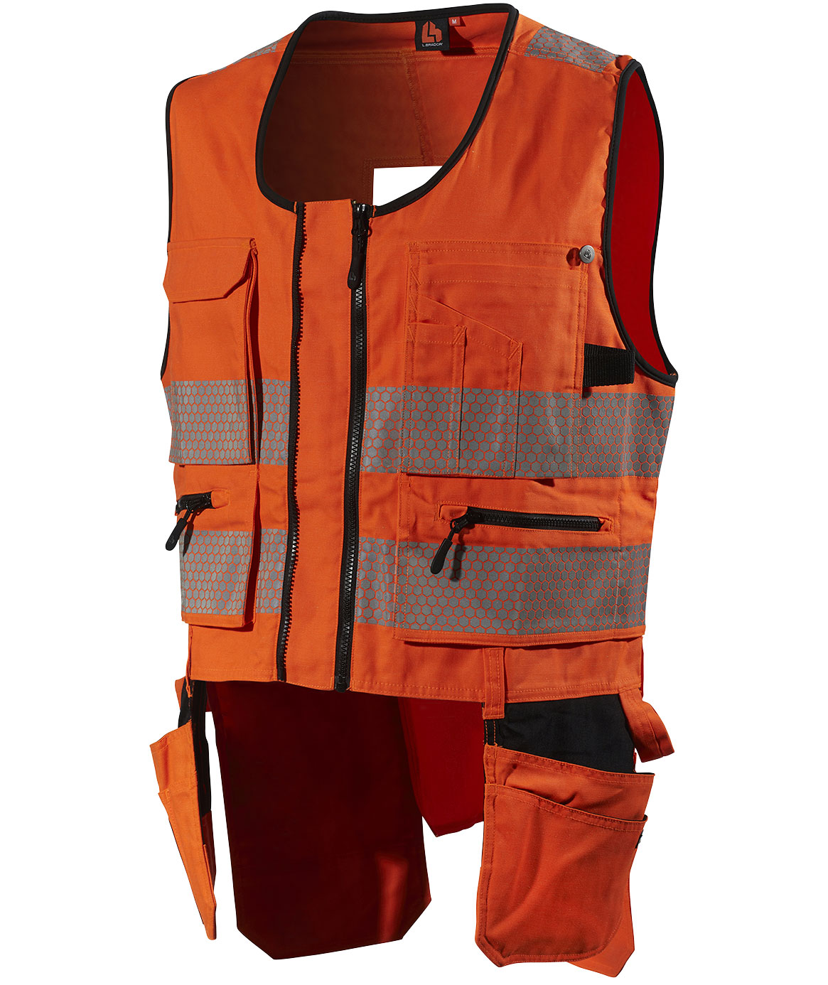 L.Brador Heavy hantverksv&auml;st 2040PB, Varsel Orange