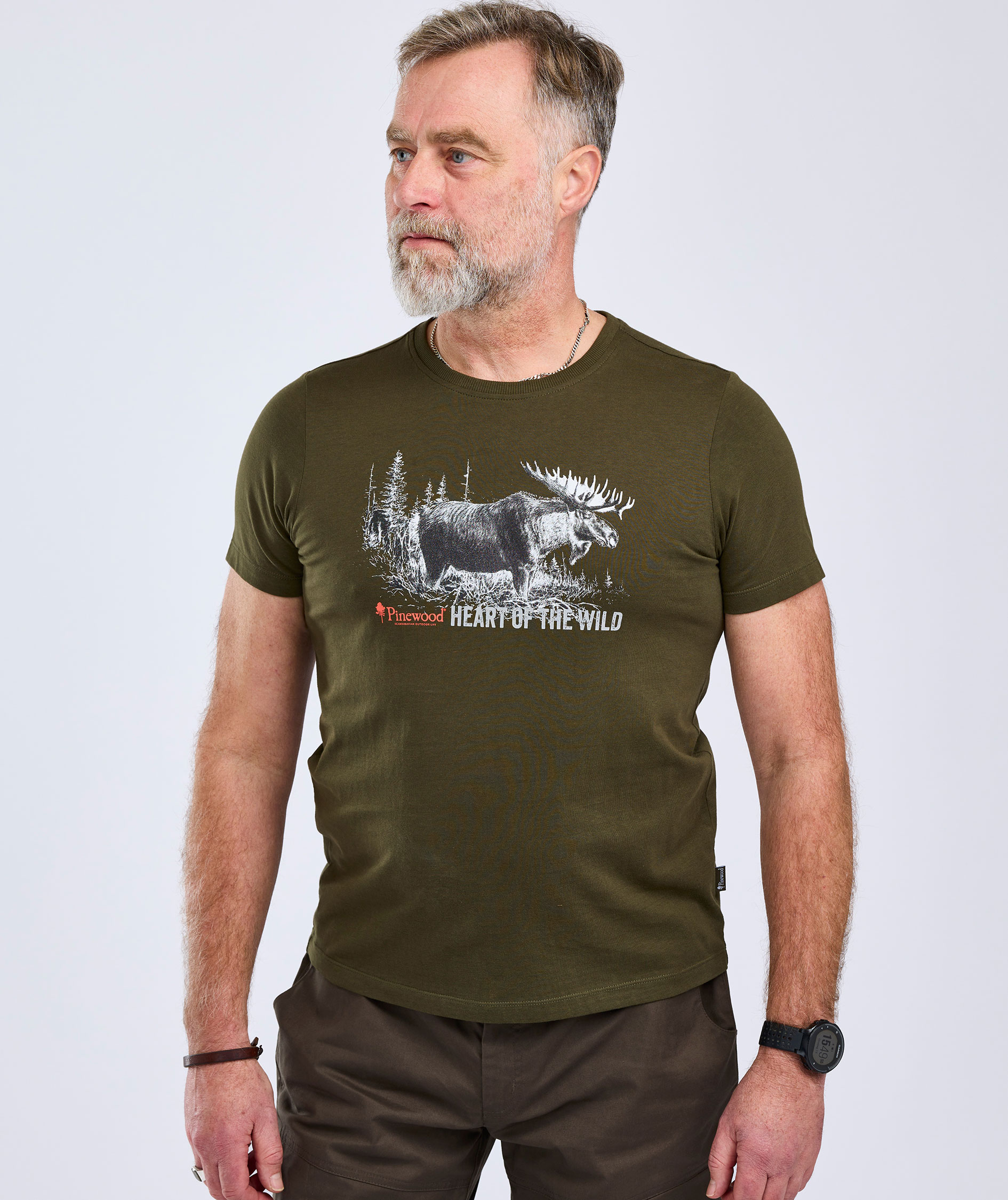 Pinewood Moose T-shirt, Green, large image number 2