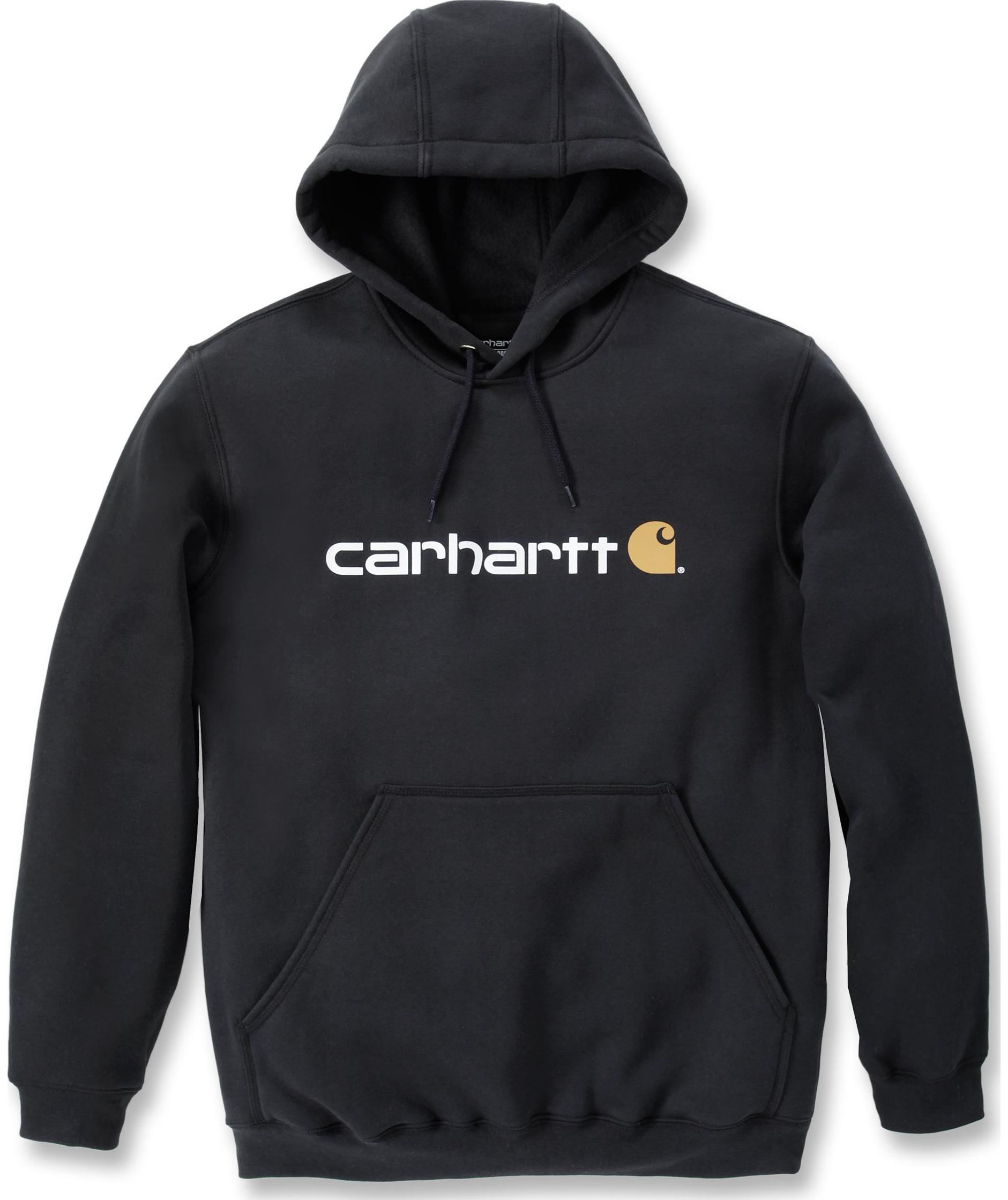 Carhartt Marquette Logo hoodie Midweight, Svart