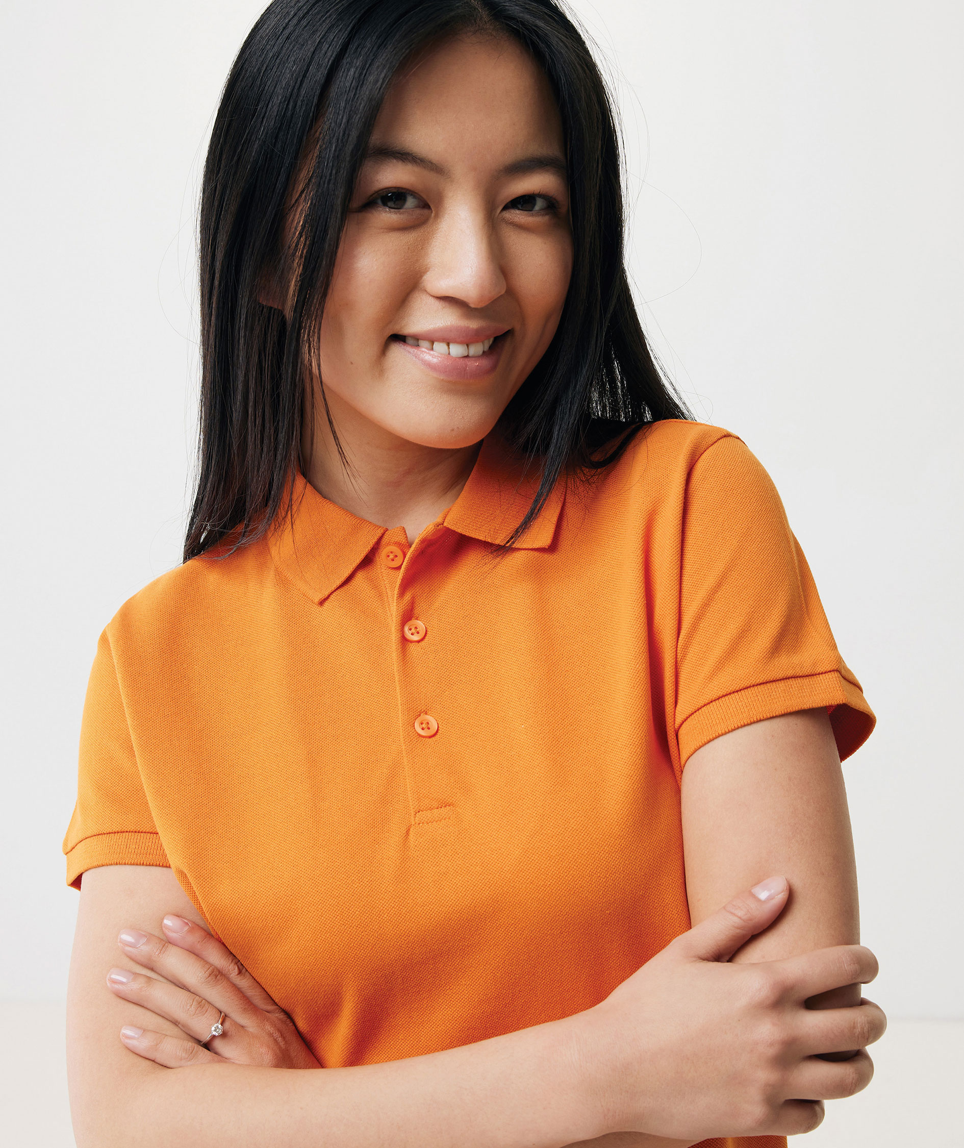 Iqoniq Yosemite Damen Poloshirt, Orange, large image number 5