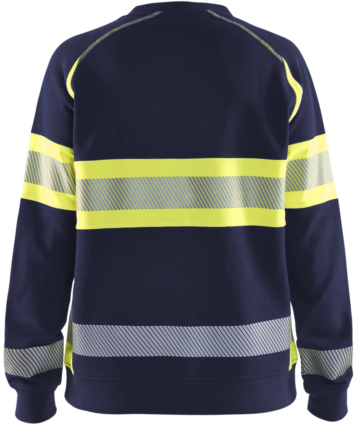 Bl&aring;kl&auml;der women's sweatshirt, Marine/Hi-Vis yellow, large image number 2