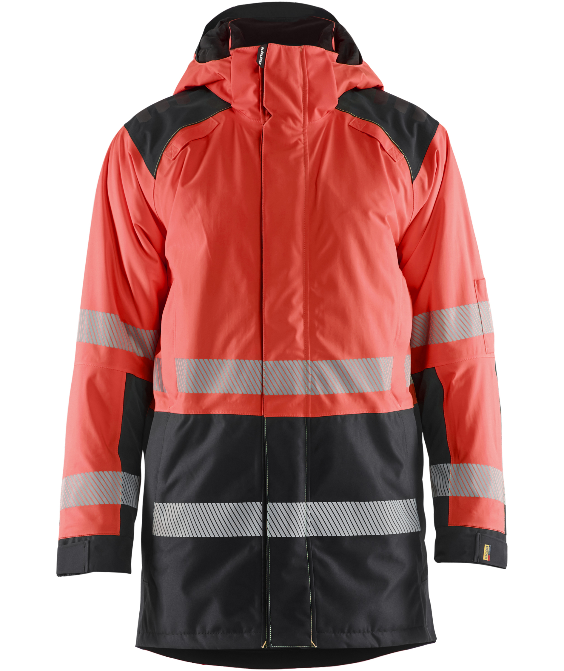 Bl&aring;kl&auml;der vinter parkas, Varsel r&ouml;d/svart, Varsel r&ouml;d/svart, swatch