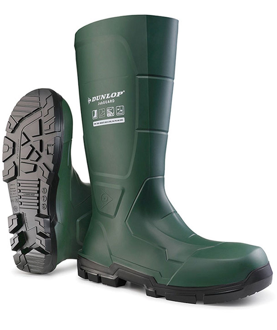 Dunlop Jobguard Full Safety Sicherheitsgummistiefel S5, Gr&uuml;n
