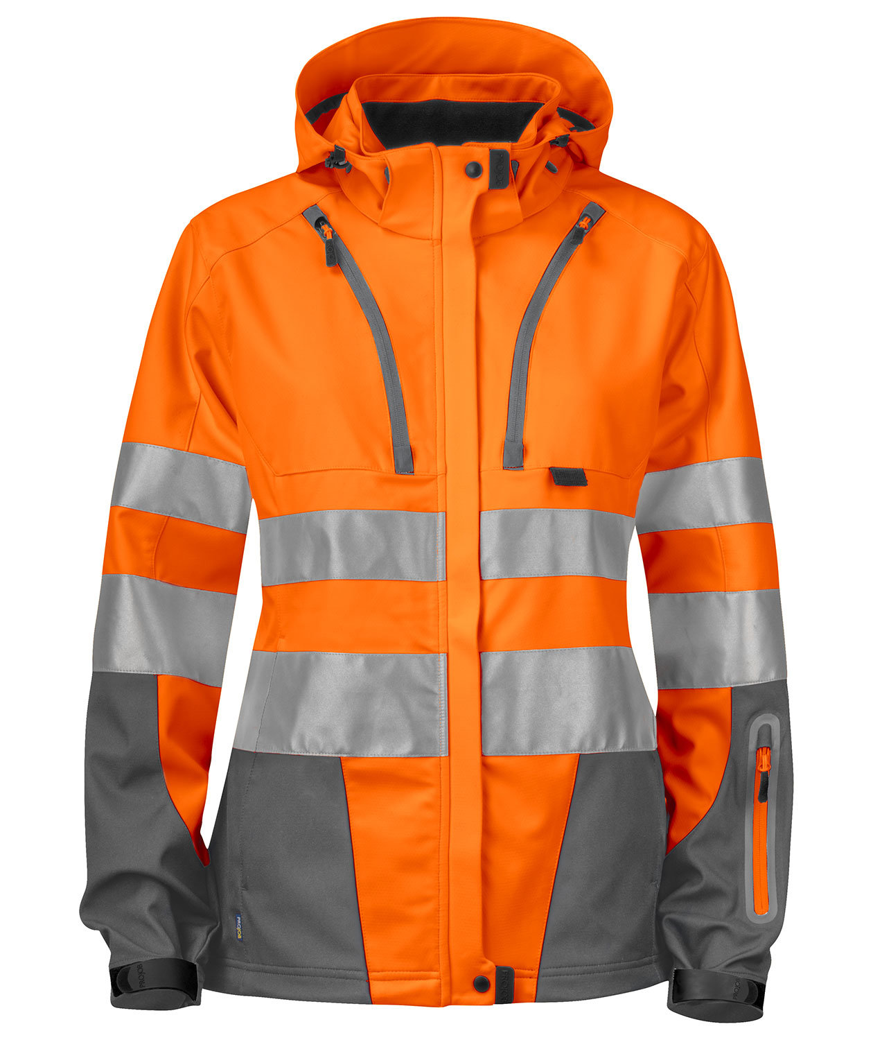 ProJob Damen Shelljacke 6423, Orange/Grau