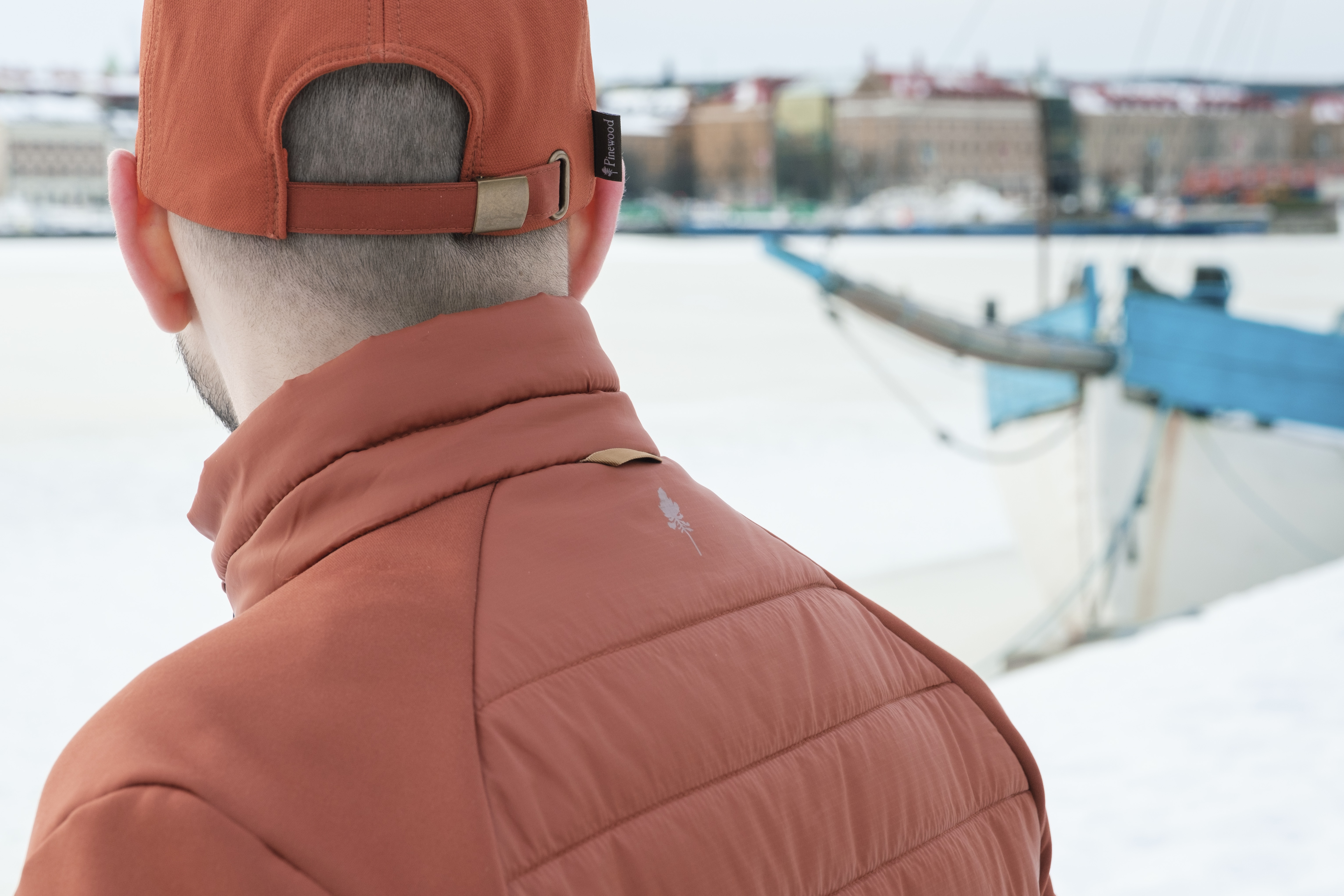 Pinewood Finnveden Hybrid Power fleecejakke, Terracotta, large image number 3