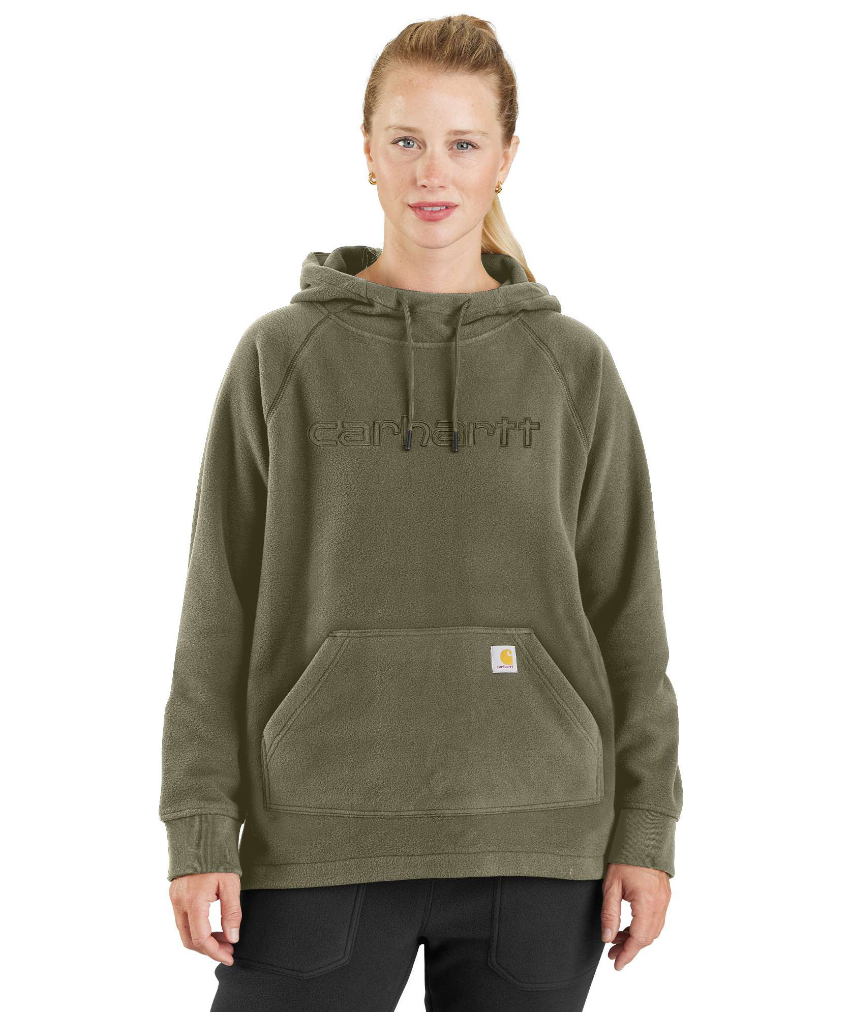 Carhartt fleece hoodie dam, Dusty Olive Heather