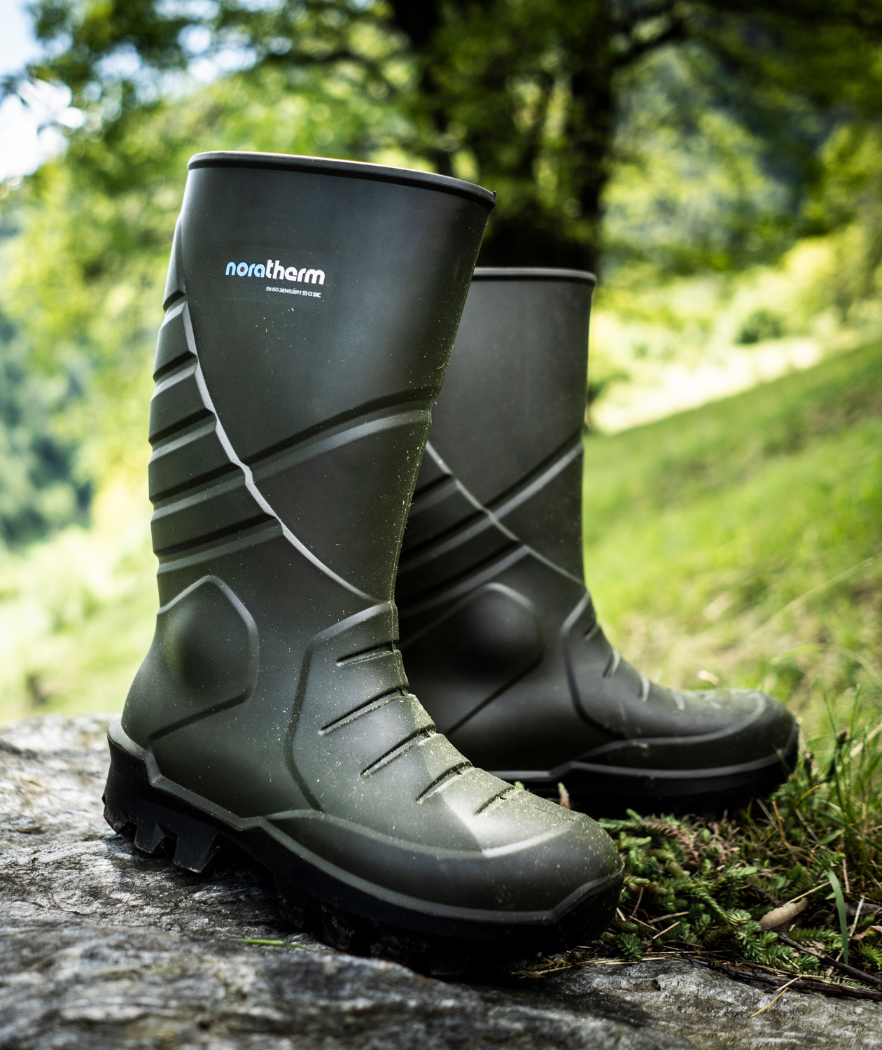 Nora Therm sikkerhedsgummist&oslash;vler S5, Gr&oslash;n