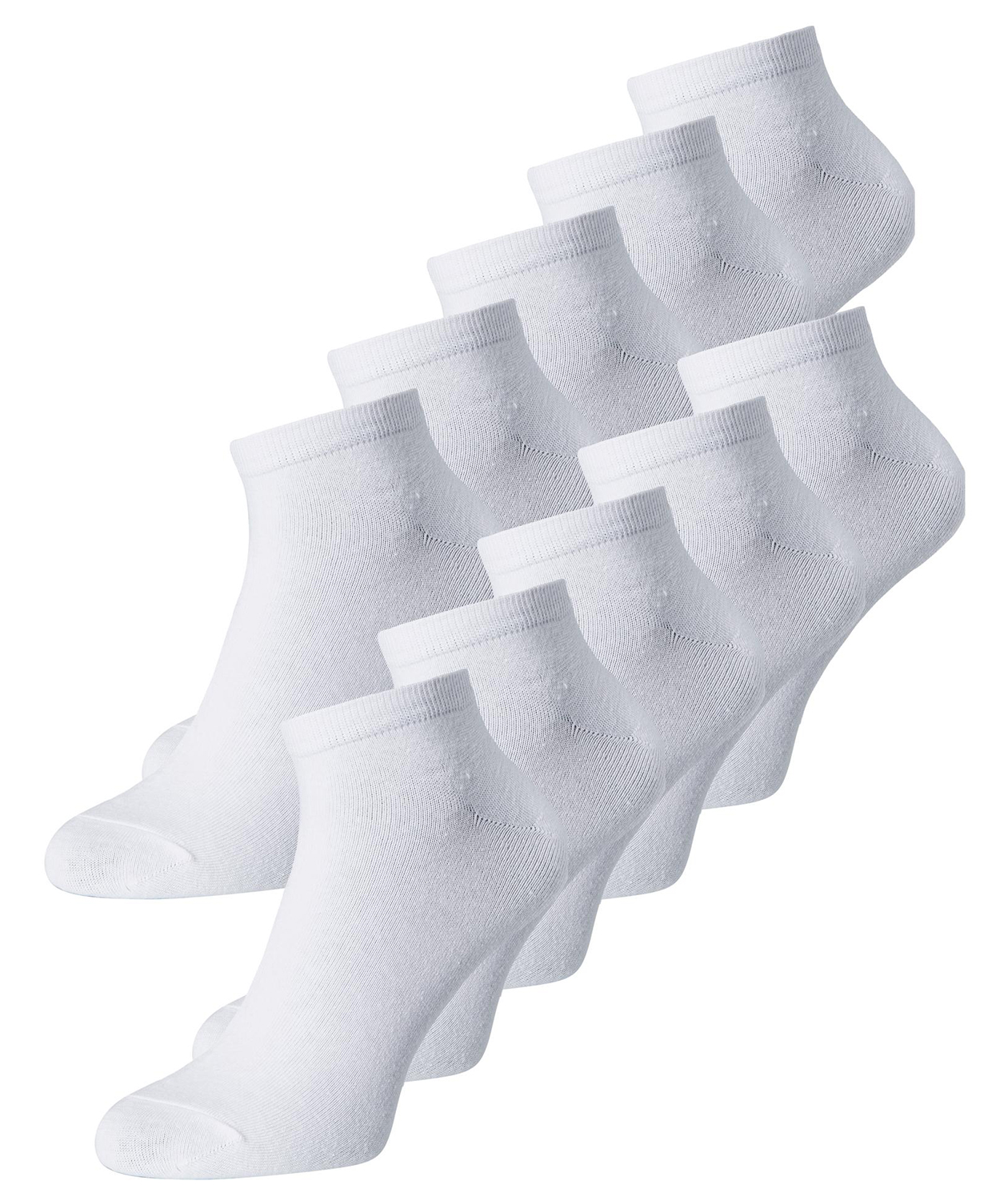 Jack & Jones JACDONGO 10er-pack Str&uuml;mpfe, Wei&szlig;