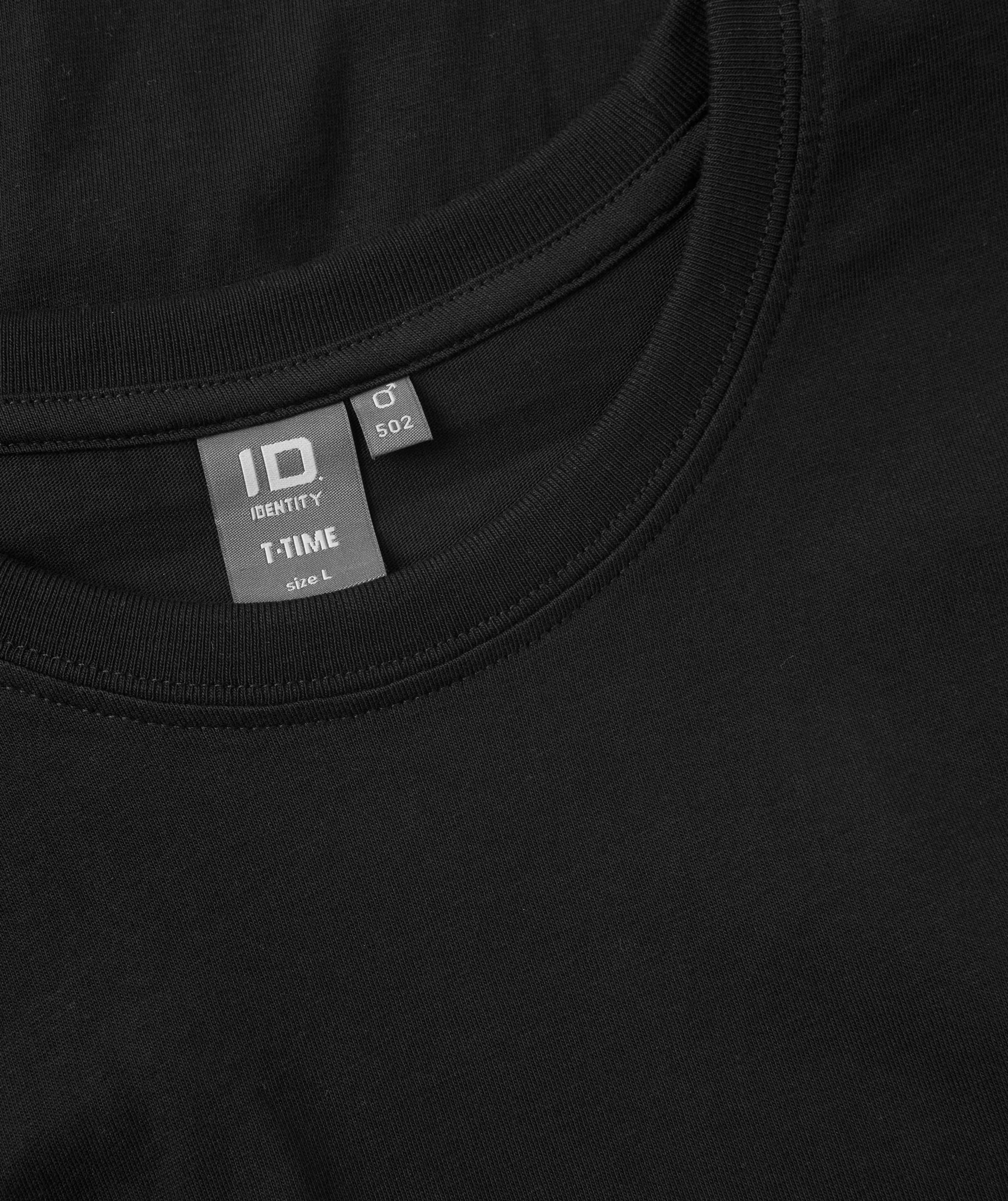 ID Identity T-Time T-shirt Tight, Svart, large image number 3