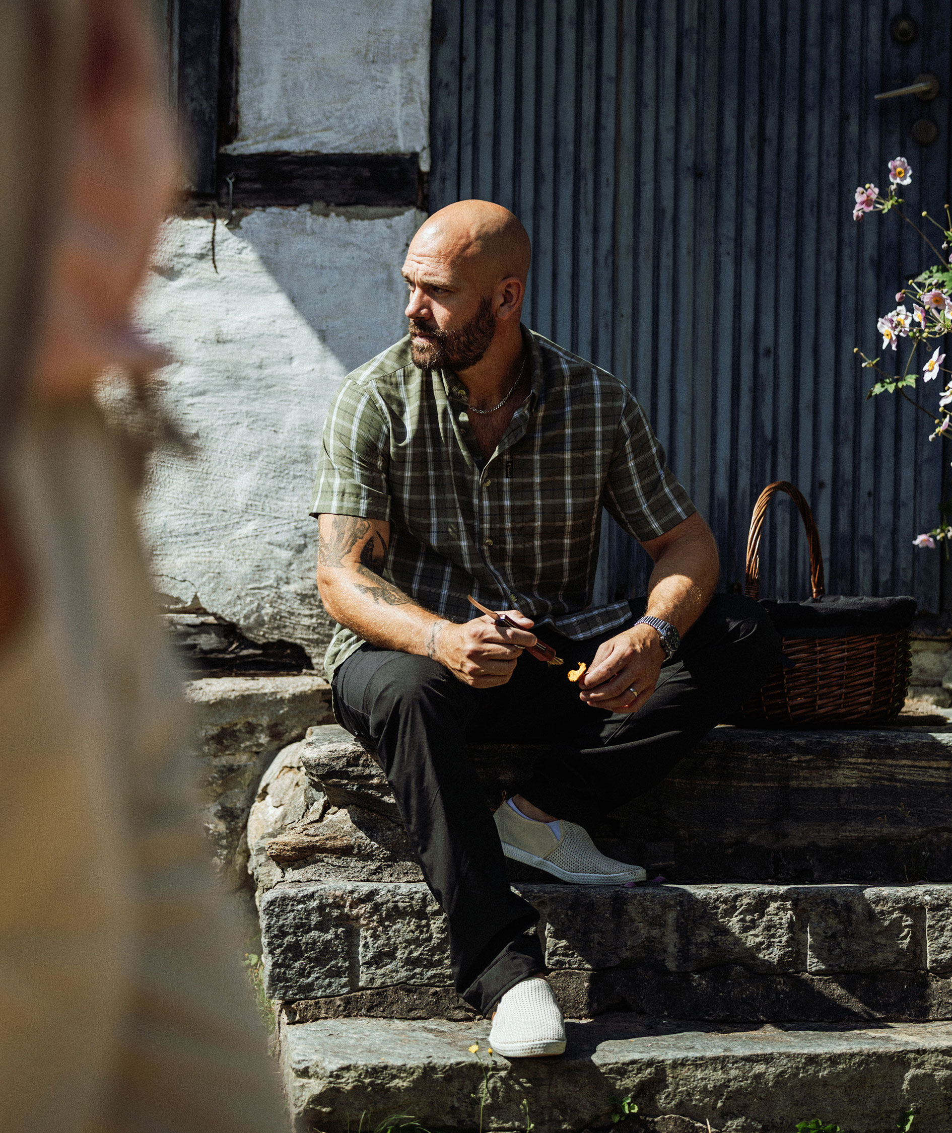 Pinewood Summer kort&aelig;rmet skjorte, Olive, large image number 7