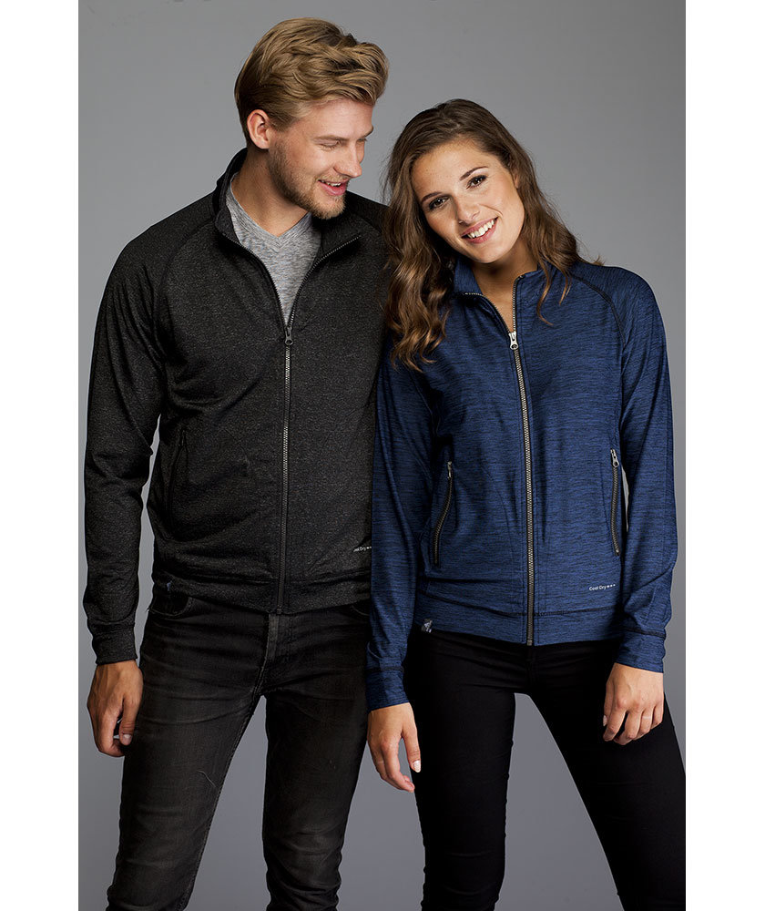 Pitch Stone cardigan  med glidel&aring;s, Navy melange, large image number 2