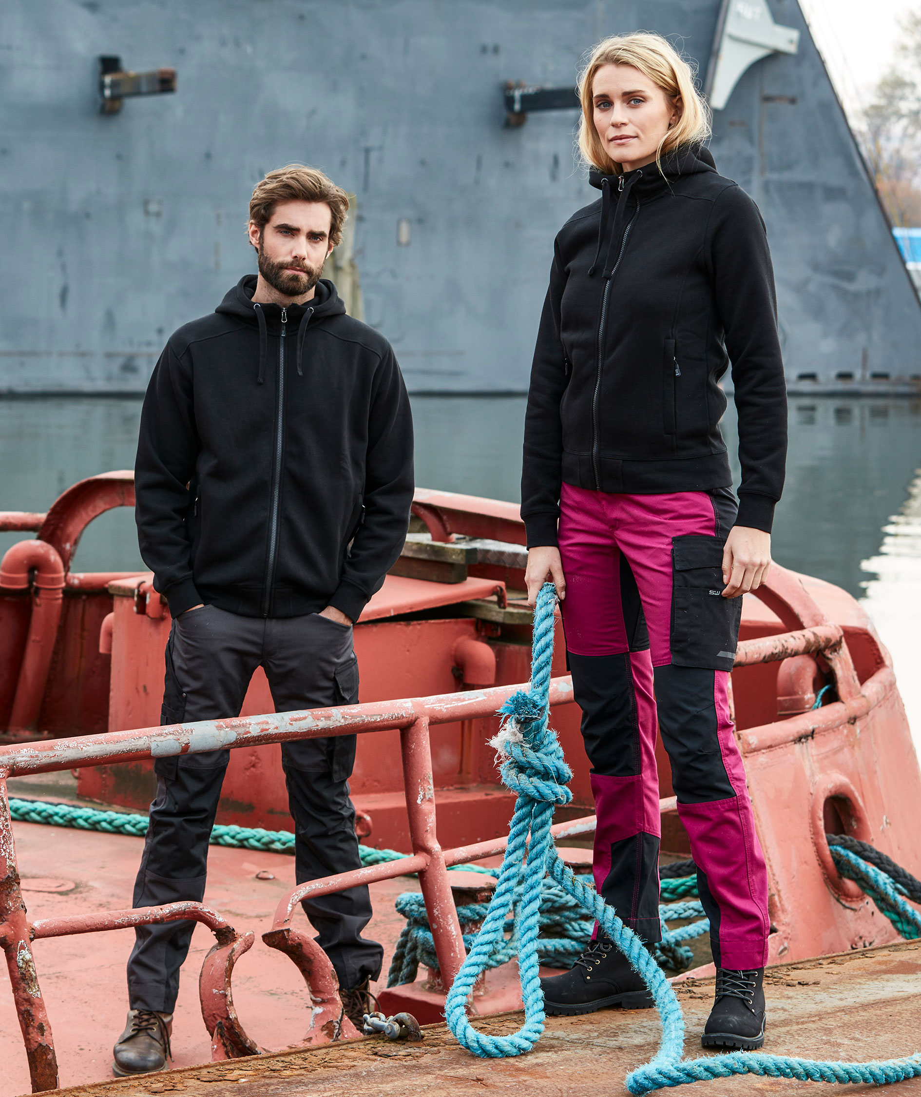 South West Cora byxa dam, M&ouml;rk Cerise