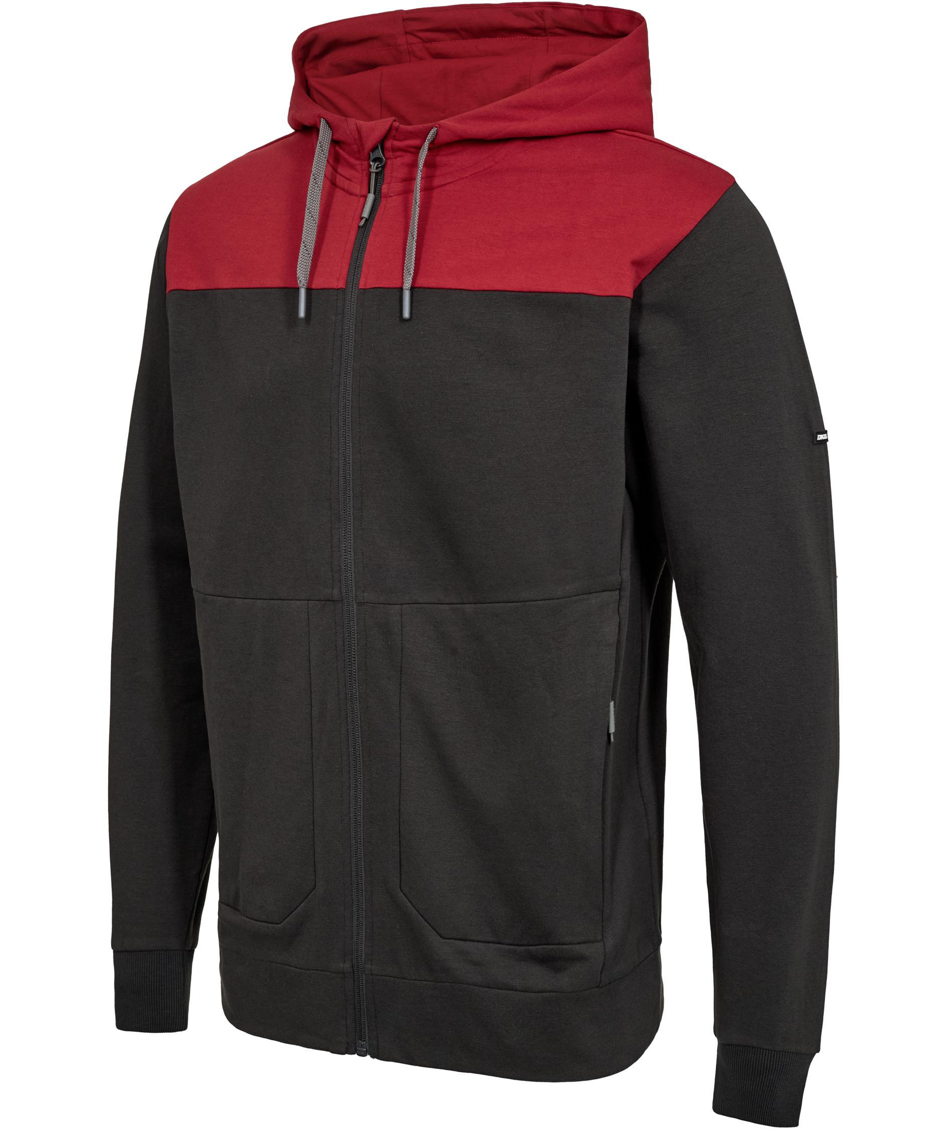 Engel Entire hoodie with zipper, Anthracite Grey/Flame, large image number 2